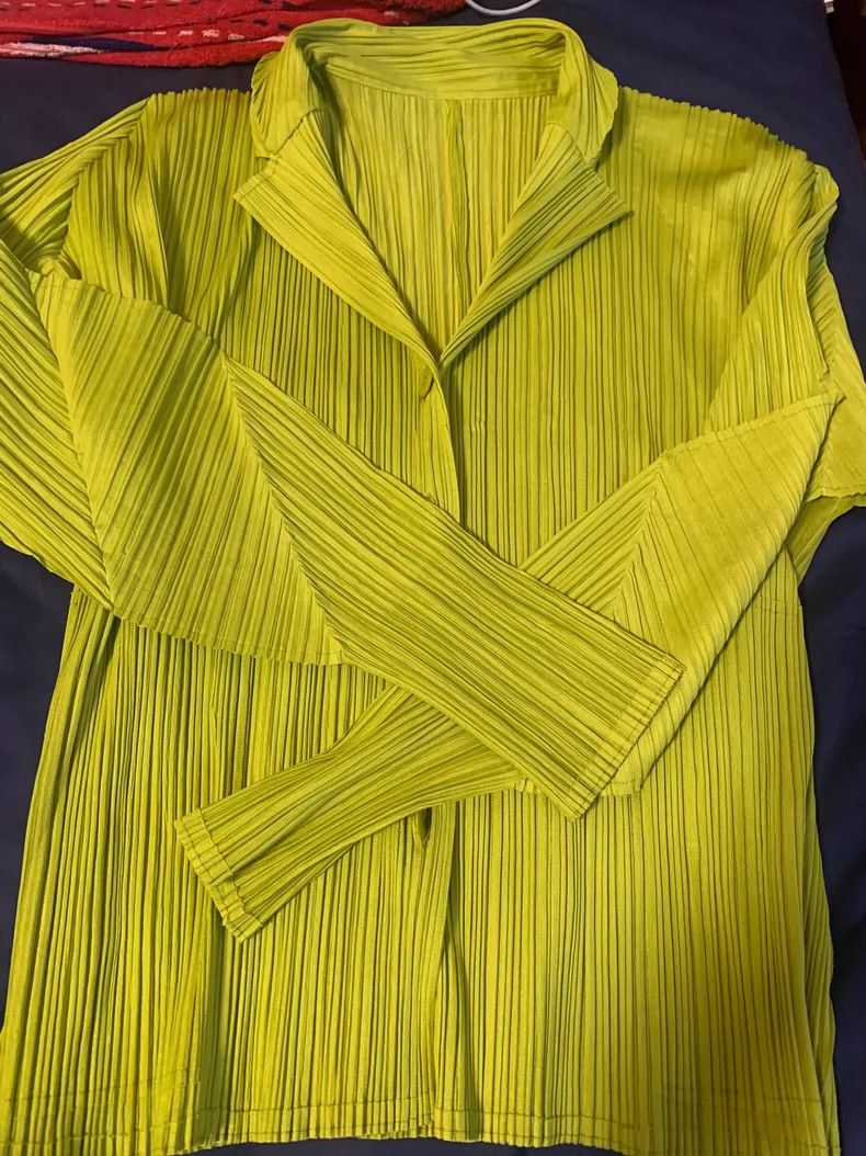 Other Issey Miyake/三宅一生 size:4 Green pleated coat Size M / US 6-8 / IT 42-44 - 1 Thumbnail