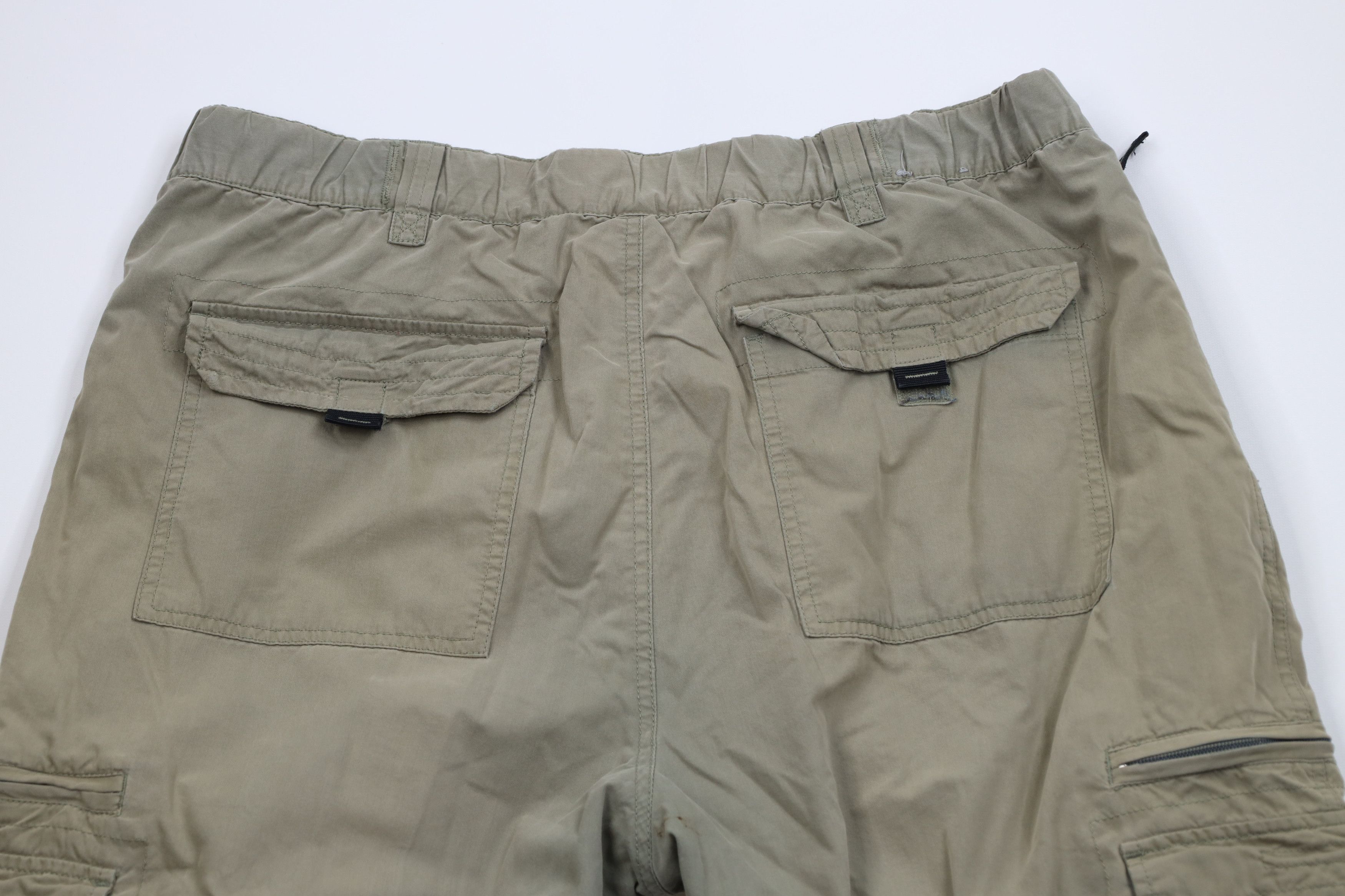 Vintage Vintage 90s Y2K Streetwear Lined Wide Leg Cargo Pants Green Size US 36 / EU 52 - 12 Thumbnail