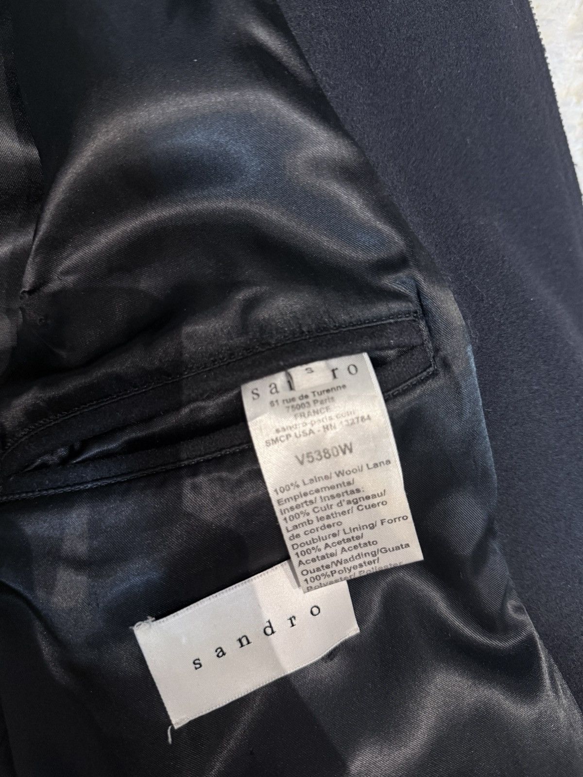 Sandro Sandro Paris Archive Wool Biker Jacket Size S / US 4 / IT 40 - 14 Thumbnail