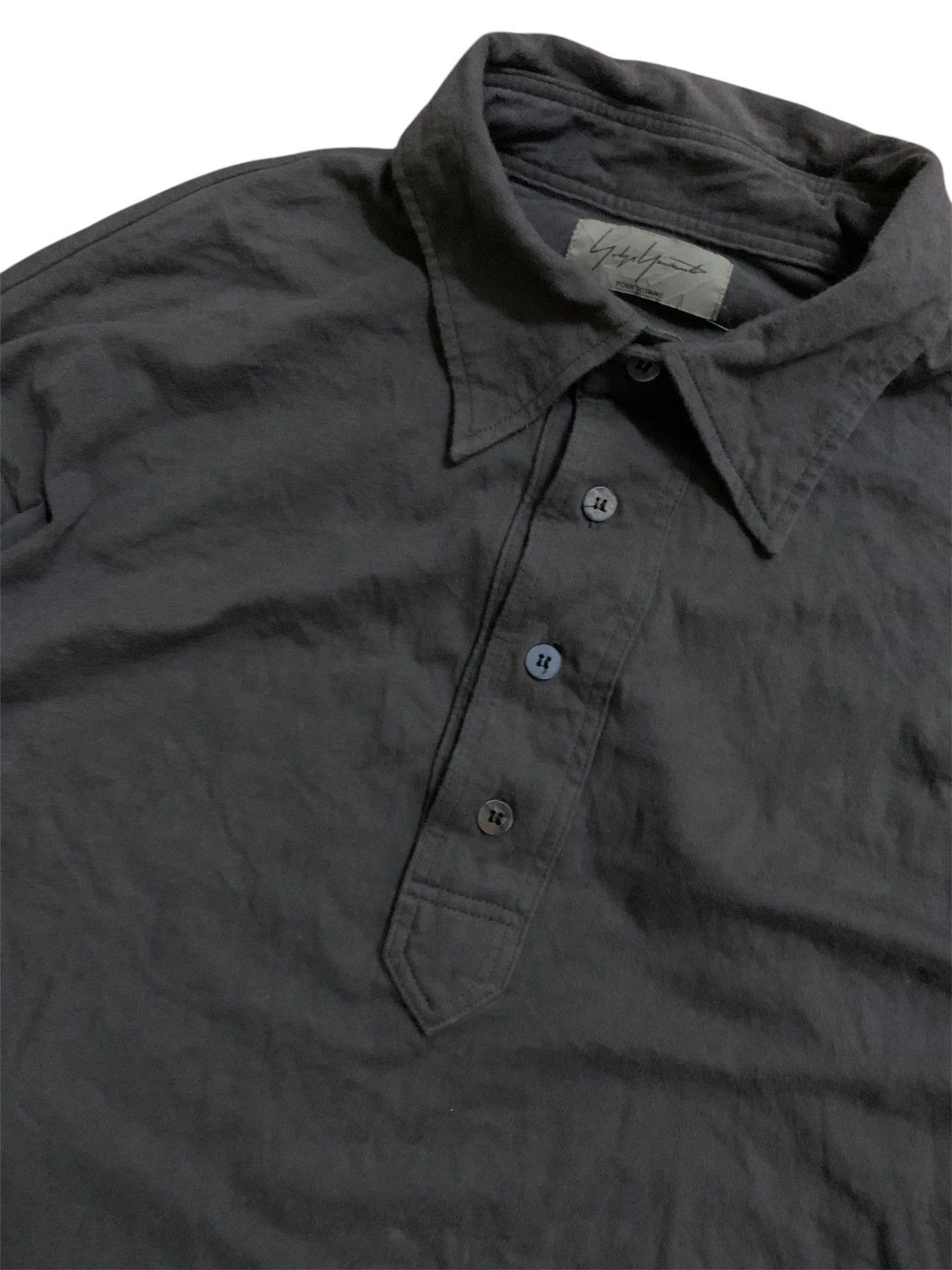 Yohji Yamamoto 💥Vintage Yohji Yamamoto Signature Pour Homme Shirt Size US L / EU 52-54 / 3 - 4 Thumbnail