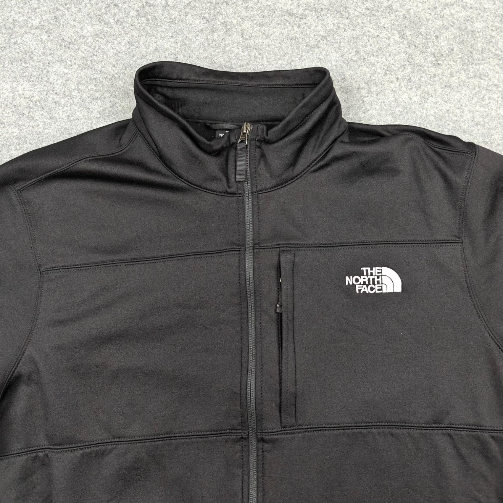 The North Face The North Face Jacket Mens 2XL Black Softshell Fleece Lined Full Zip Hiking Size US XXL / EU 58 / 5 - 2 Thumbnail