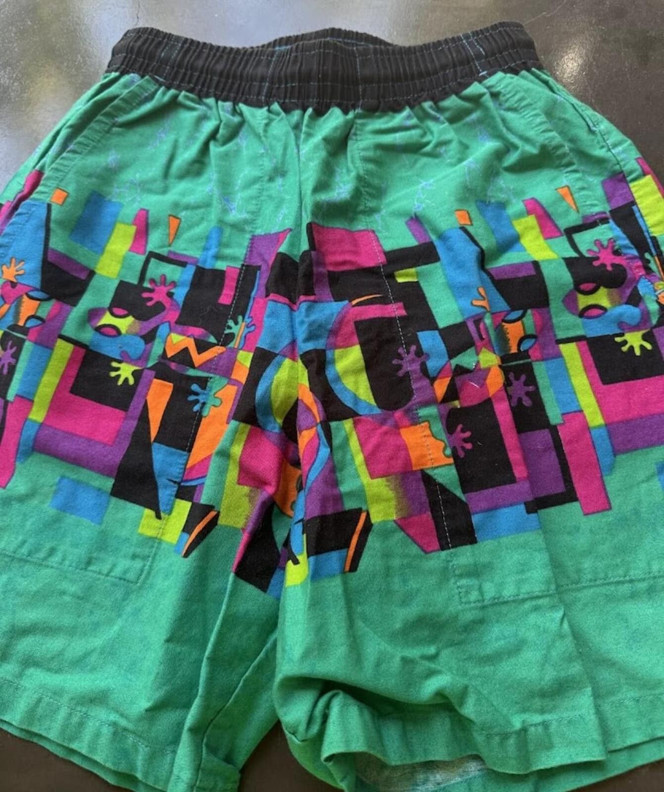 Other Y Not Hawaii Neon Gecko Swim Trunks Size US 26 / EU 42 - 1 Thumbnail