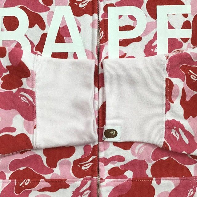 Bape BAPE LOGO ABC camo pink full zip hoodie a bathing ape Size US L / EU 52-54 / 3 - 5 Thumbnail