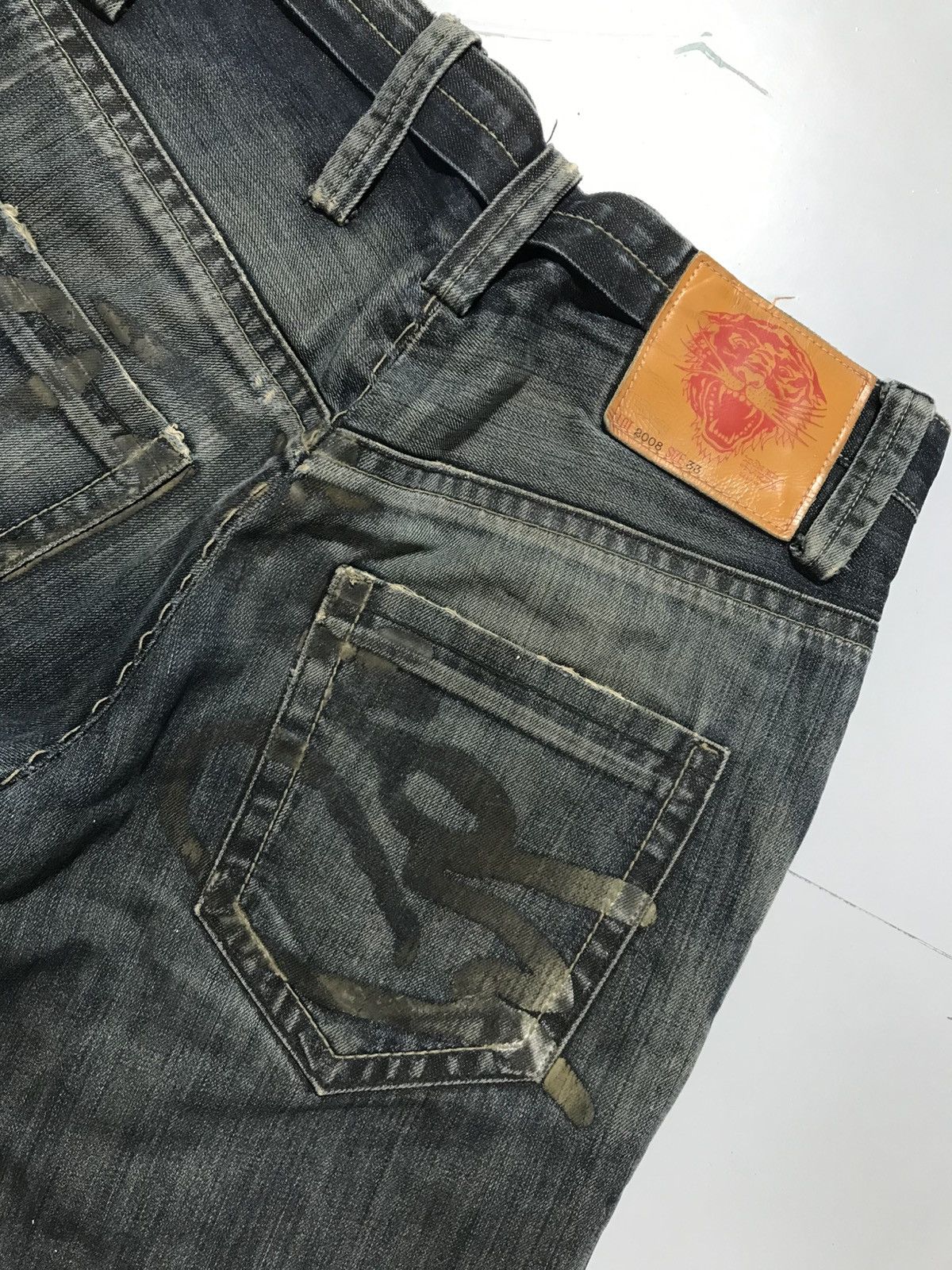 Ed Hardy Vintage ed hardy damaged denim Size US 34 / EU 50 - 12 Thumbnail