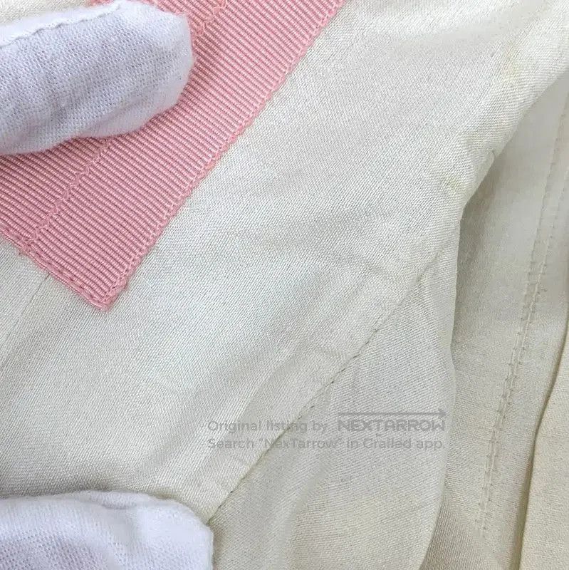 Chanel Chanel Silk Short Dress in Off-White . Size S / US 4 / IT 40 - 6 Thumbnail