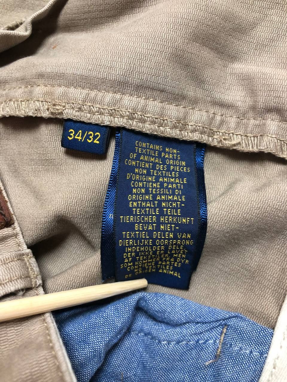 Polo Ralph Lauren × Vintage Polo Ralph Lauren Classic Fit Chino Pant FTP Size US 34 / EU 50 - 3 Thumbnail