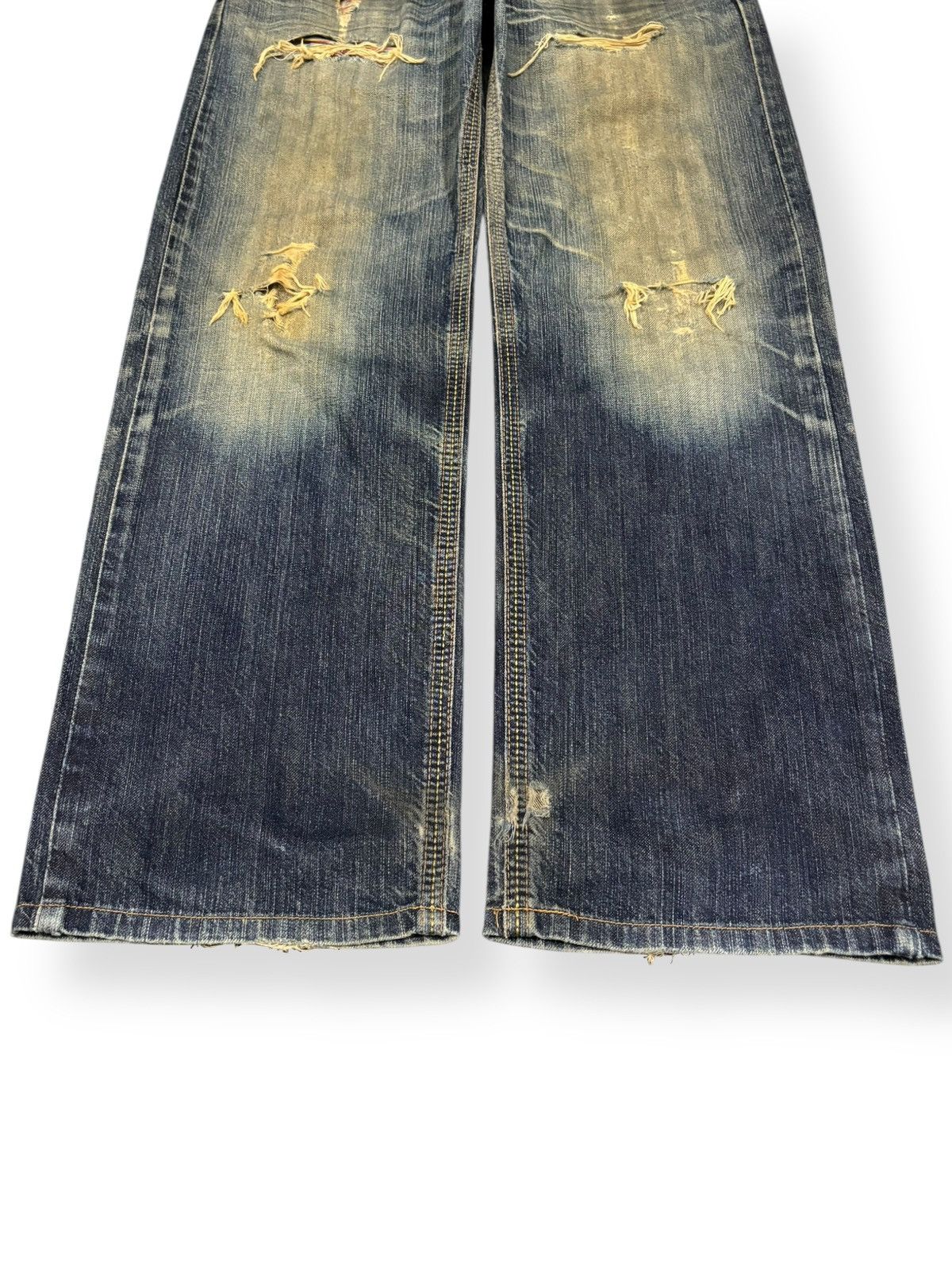 Edwin Vintage Edwin XV Mud Wash Baggy Distressed Grunge Jeans Size US 31 - 6 Thumbnail