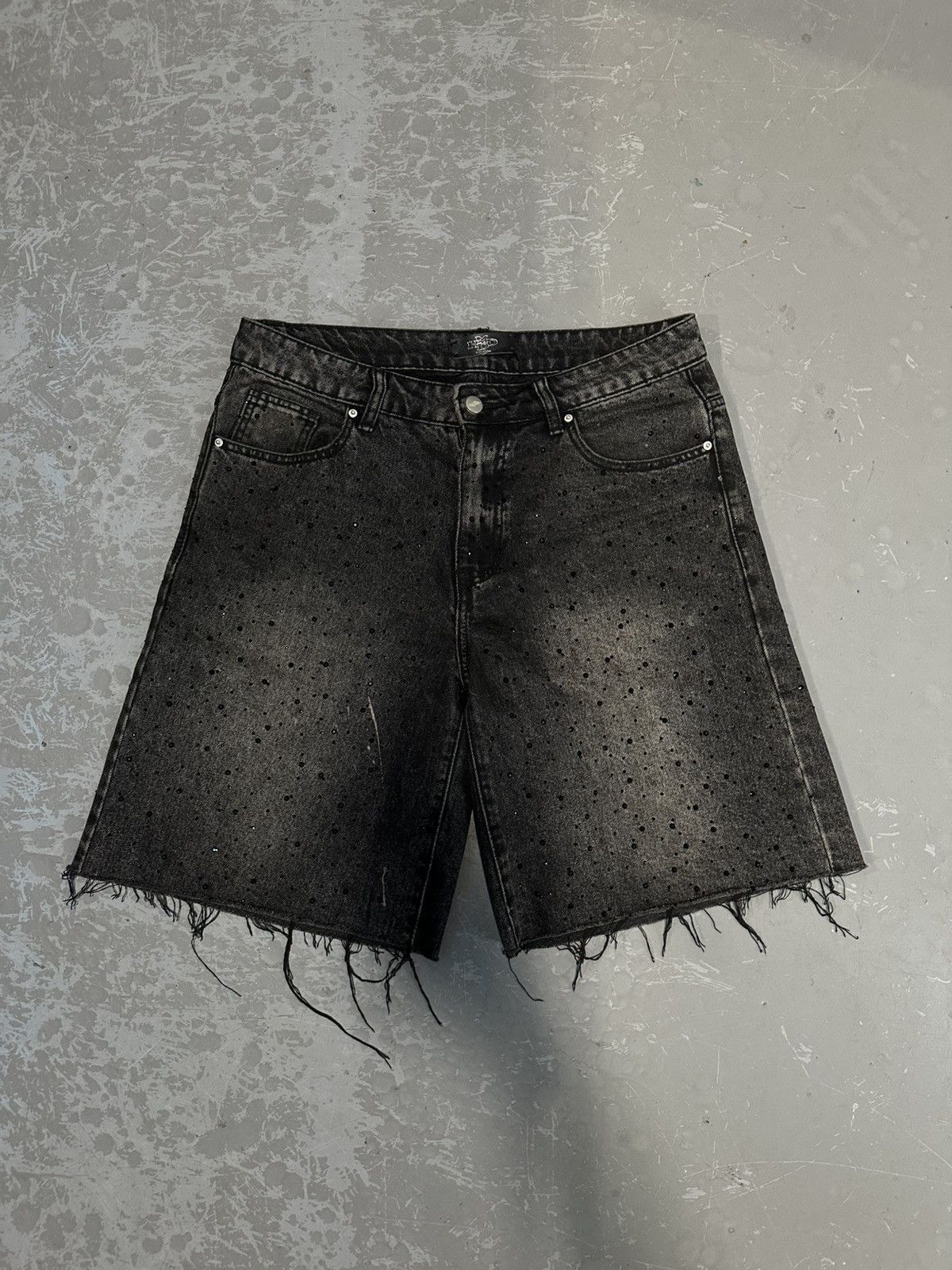 HMDD Hmdd “billie jean” black jean shorts small Size US 30 / EU 46 - 1 Thumbnail