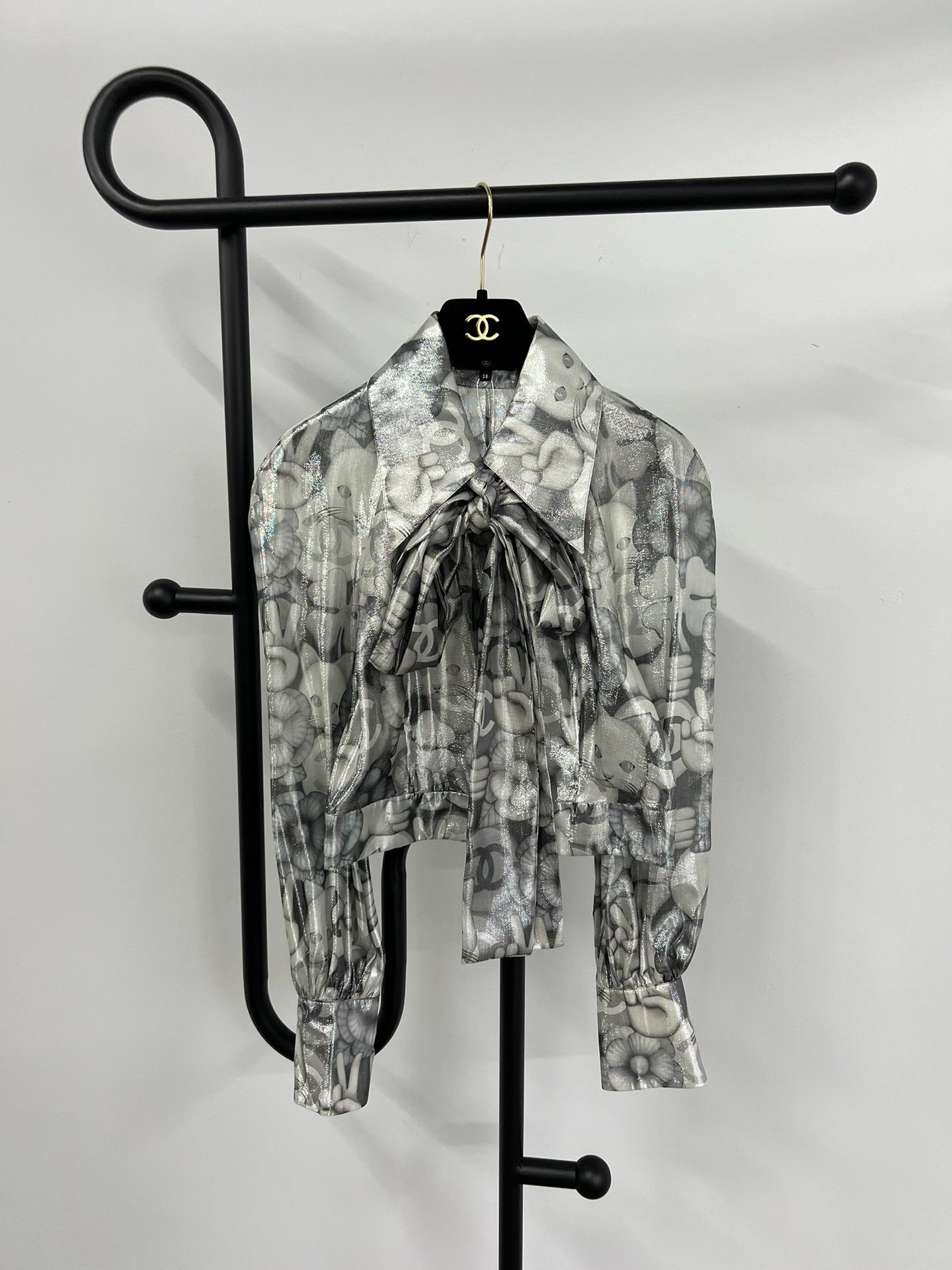 Chanel Chanel Karl Lagerfeld Cat Silk Shirt Size S / US 4 / IT 40 - 1 Thumbnail
