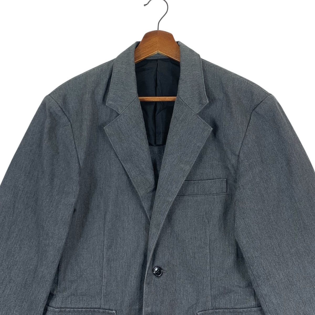 Japanese Brand × Vintage Vintage Stabilizer GNZ Plain Gray Blazer Coat Size US M / EU 48-50 / 2 - 3 Thumbnail