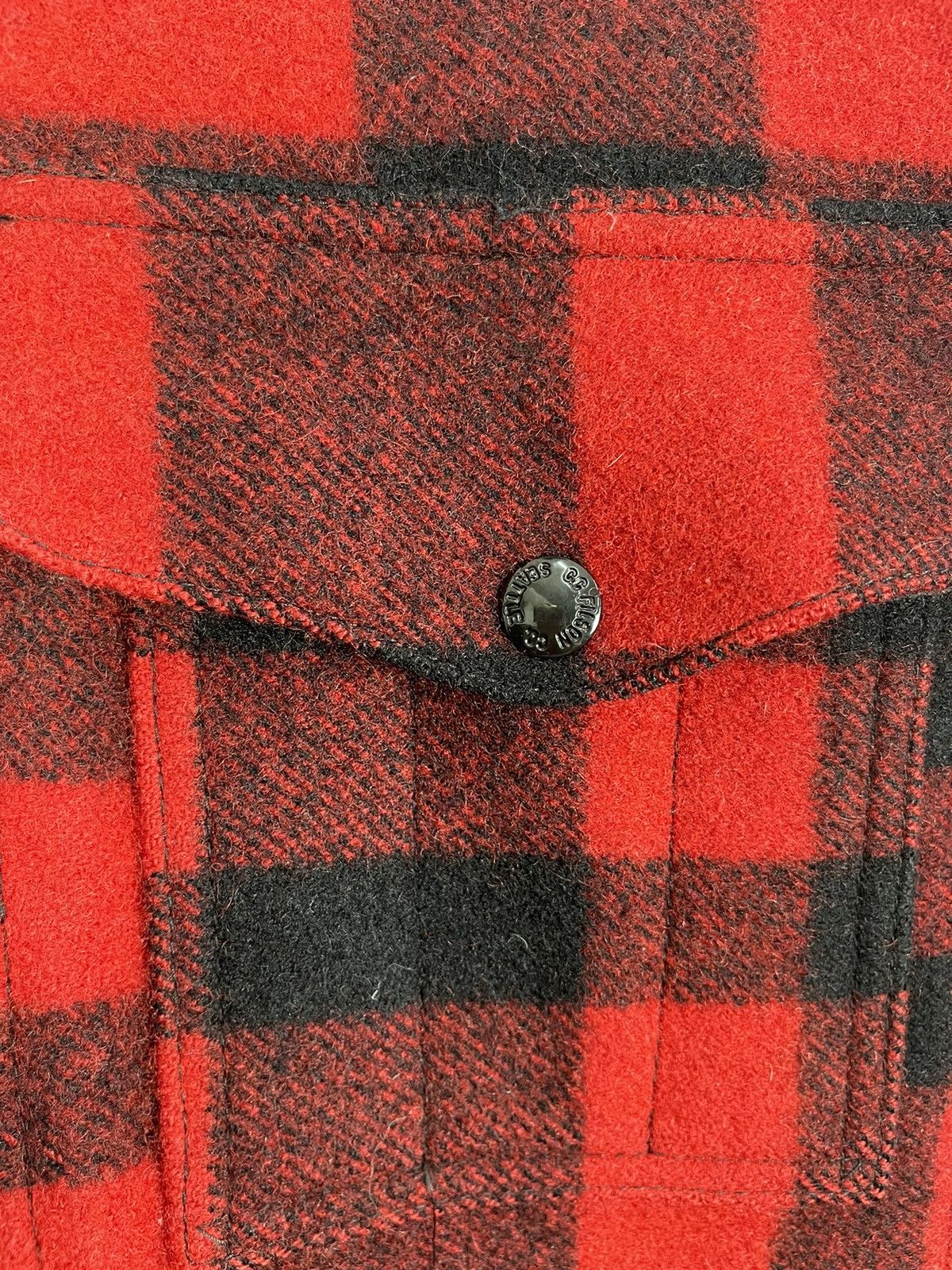 Filson 90s Vintage Filson Makinaw Cruiser Plaid Wool Jacket US 42 Size US L / EU 52-54 / 3 - 6 Thumbnail