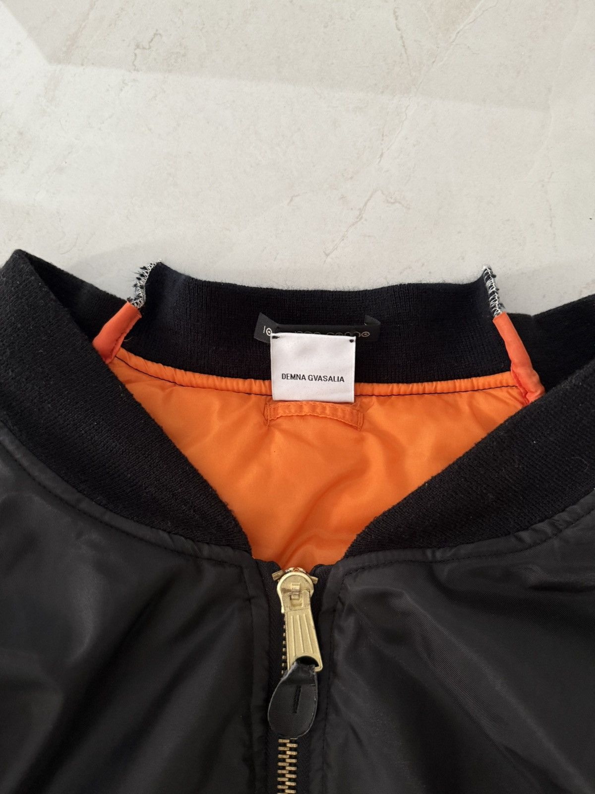 Vetements Vetements AW16 Deconstructed Black Bomber Jacket Size US XXL / EU 58 / 5 - 5 Thumbnail