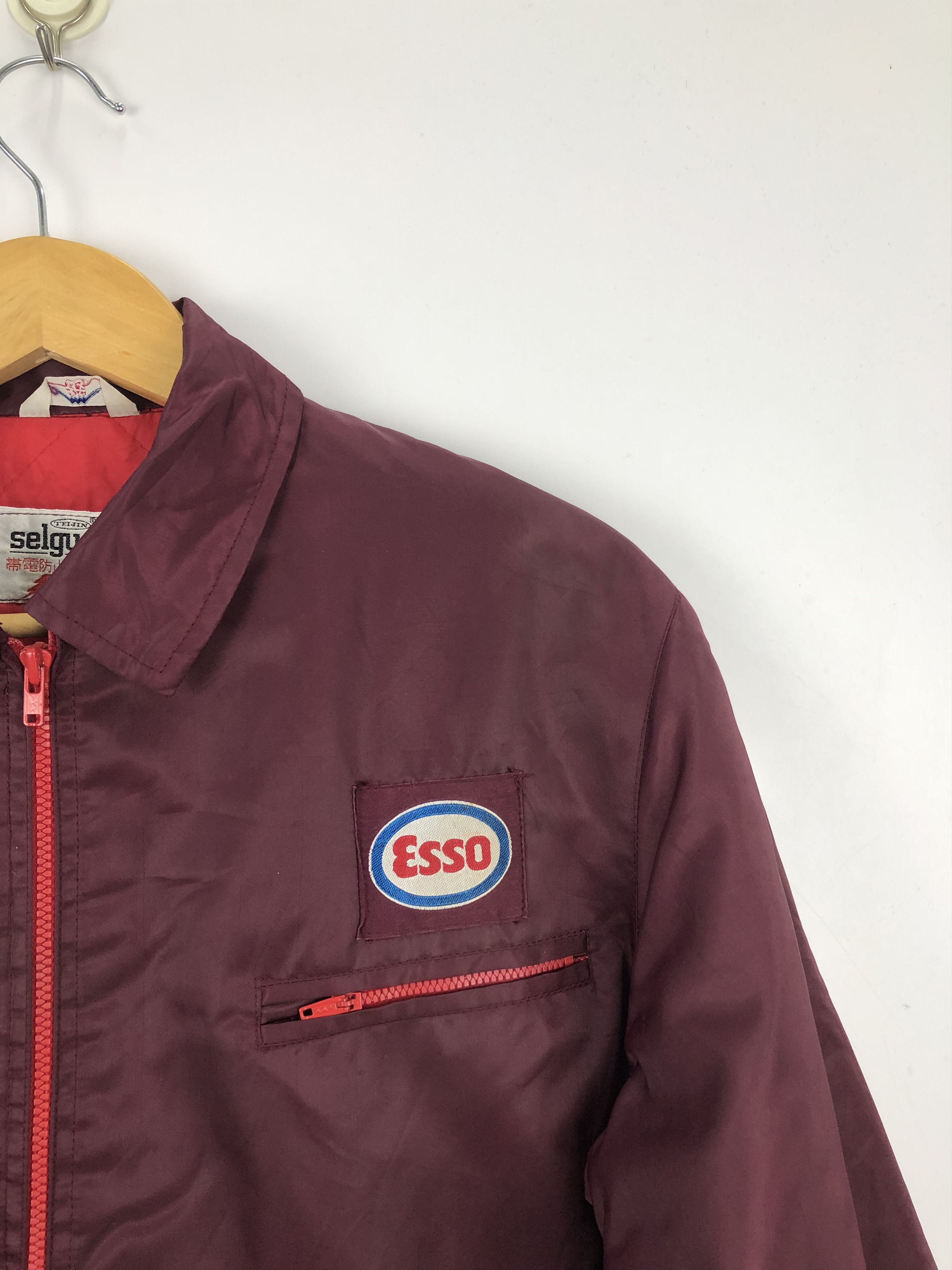 Vintage Vintage 90s Esso Bomber Light Jacket J0734 Size US L / EU 52-54 / 3 - 5 Thumbnail