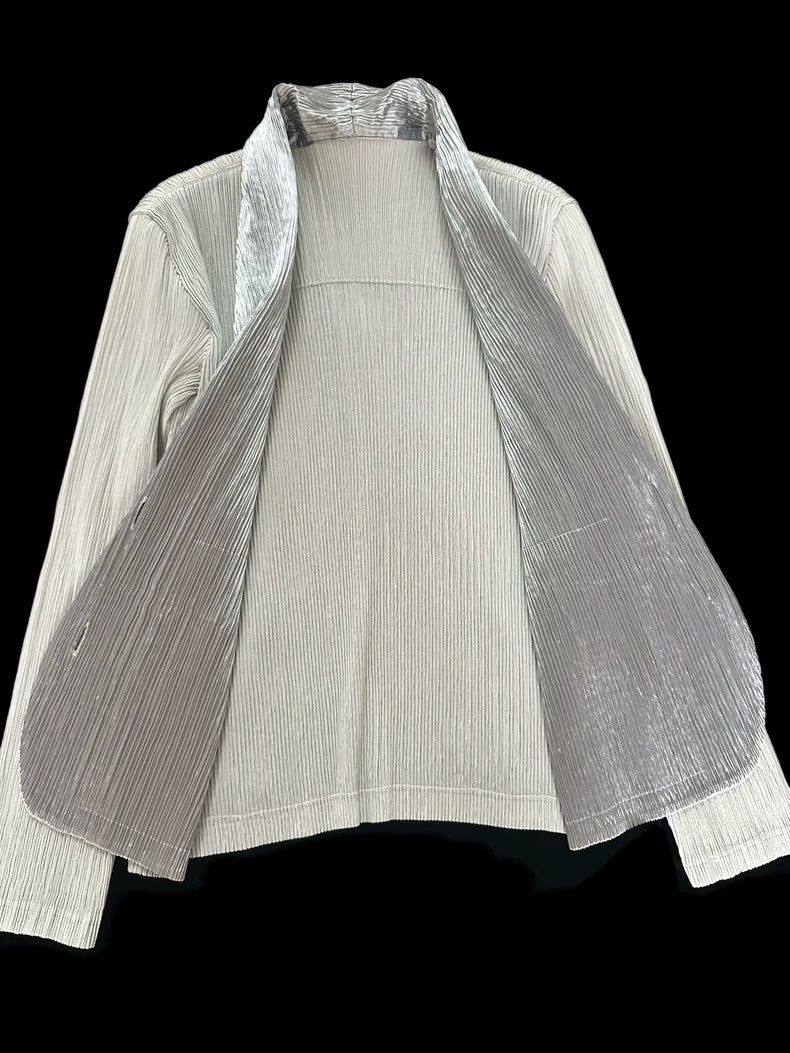 Issey Miyake Issey Miyake size:2 A white pleated cardigan Size XS / US 0-2 / IT 36-38 - 6 Thumbnail
