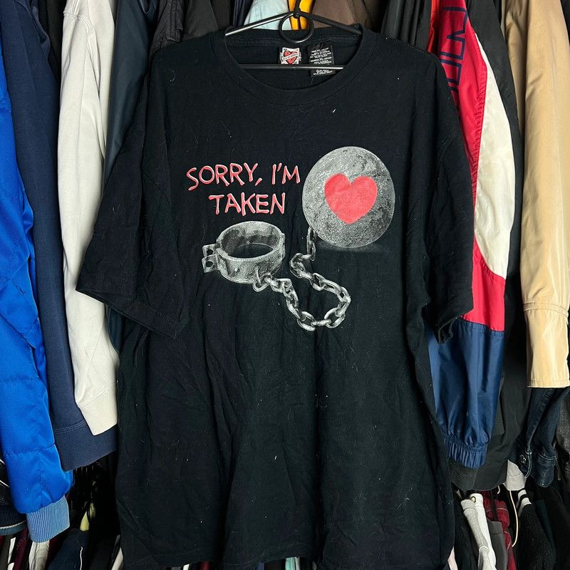 Trophy Clothing tshirt Ace of hearts sorry I’m taken XL rare og vintage Size US XL / EU 56 / 4 - 1 Thumbnail