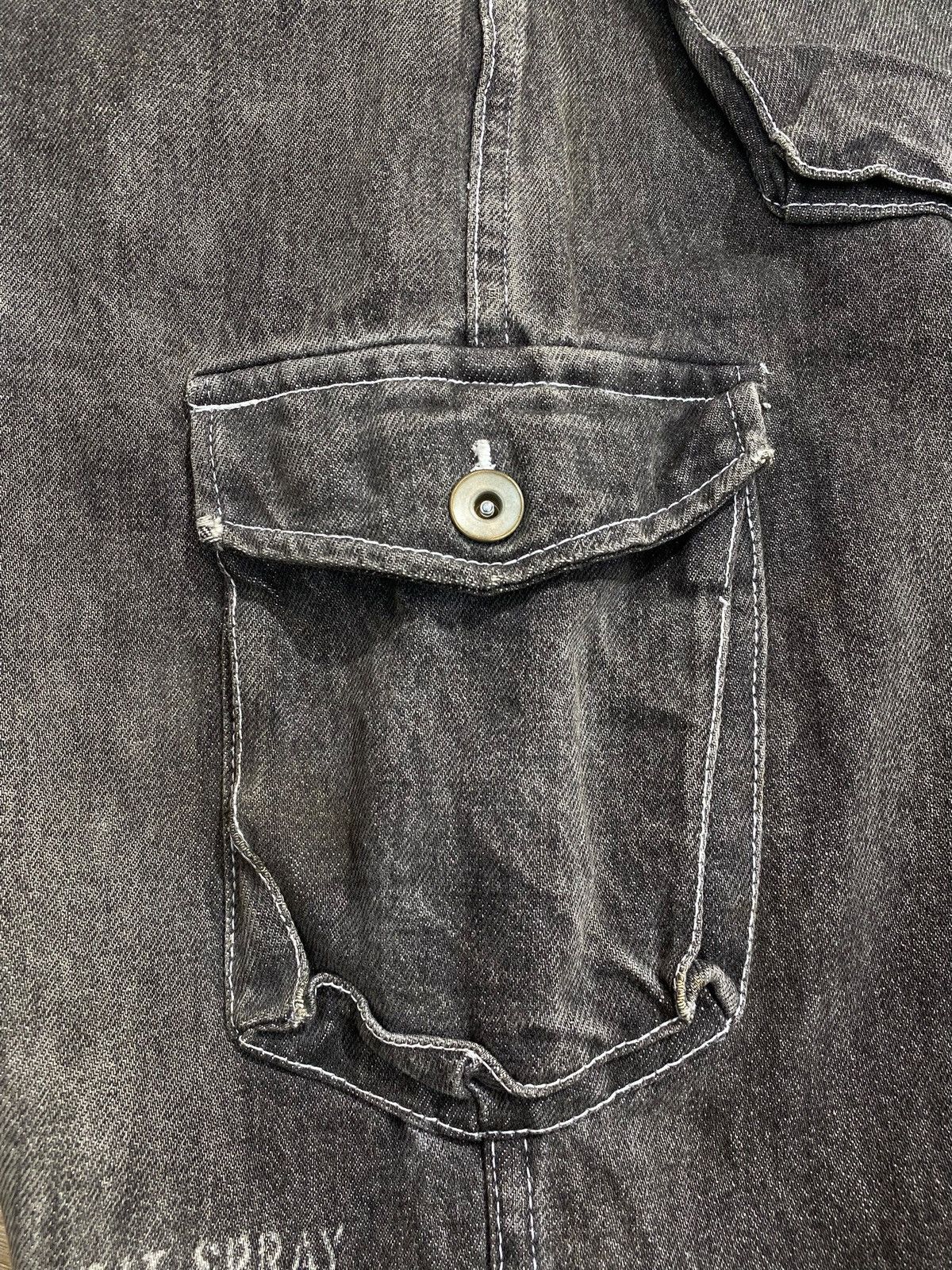 Japanese Brand Japanese Brand Cargo Style Painted Jeans Size US 35 - 12 Thumbnail