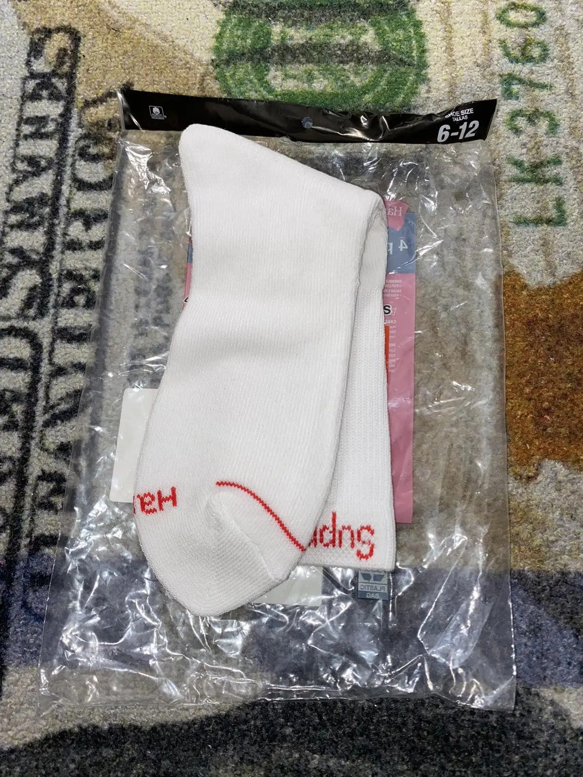 Hanes × Supreme Supreme Hanes Crew Socks (1 Pair) White Size ONE SIZE - 1 Thumbnail