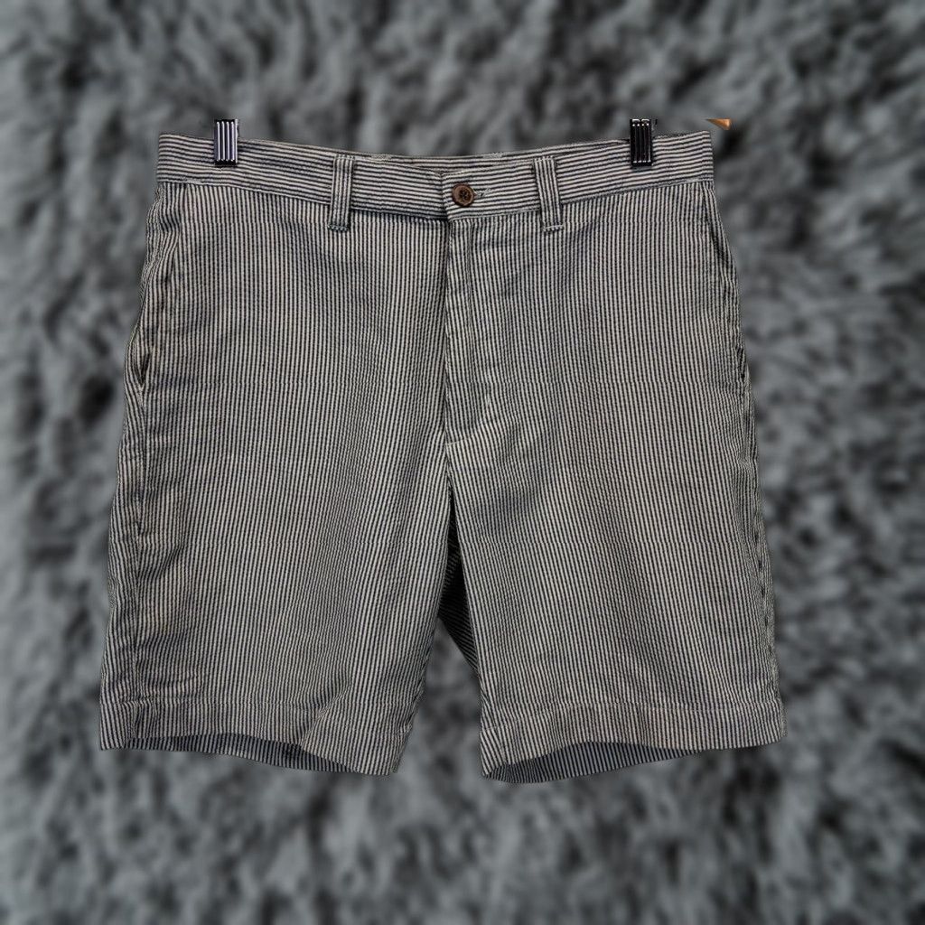 Patagonia Patagonia Mens Shorts Seersucker Poly Organic Cotton Blend Stripe Size 32 Size US 32 / EU 48 - 1 Thumbnail
