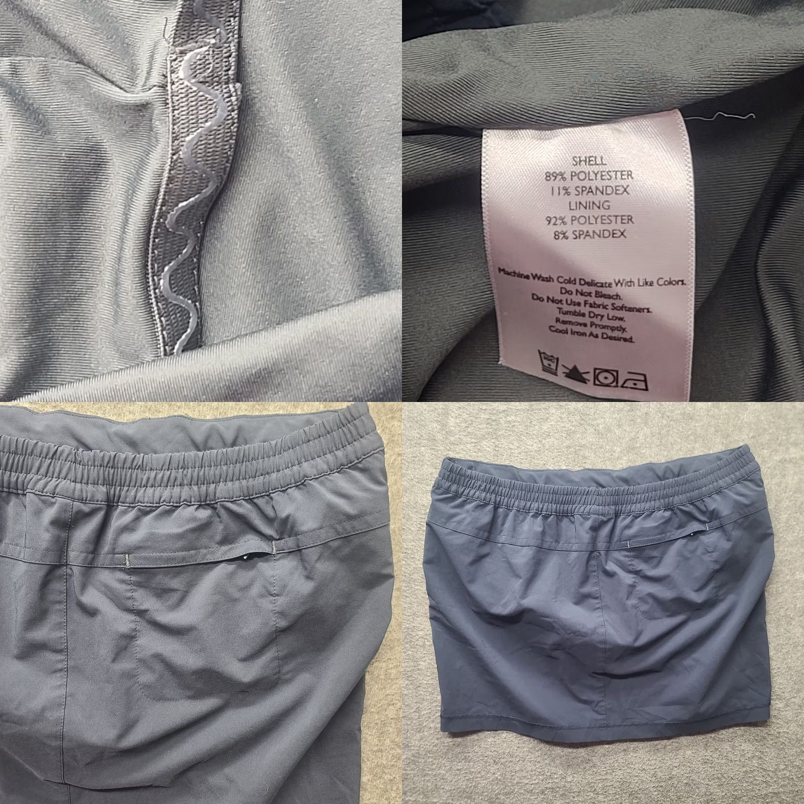 Eddie Bauer Eddie Bauer Skort Womens L Motion Regular Mid Rise Non Slip Liner Outdoors Blue Polyester Spandex Size ONE SIZE - 8 Thumbnail