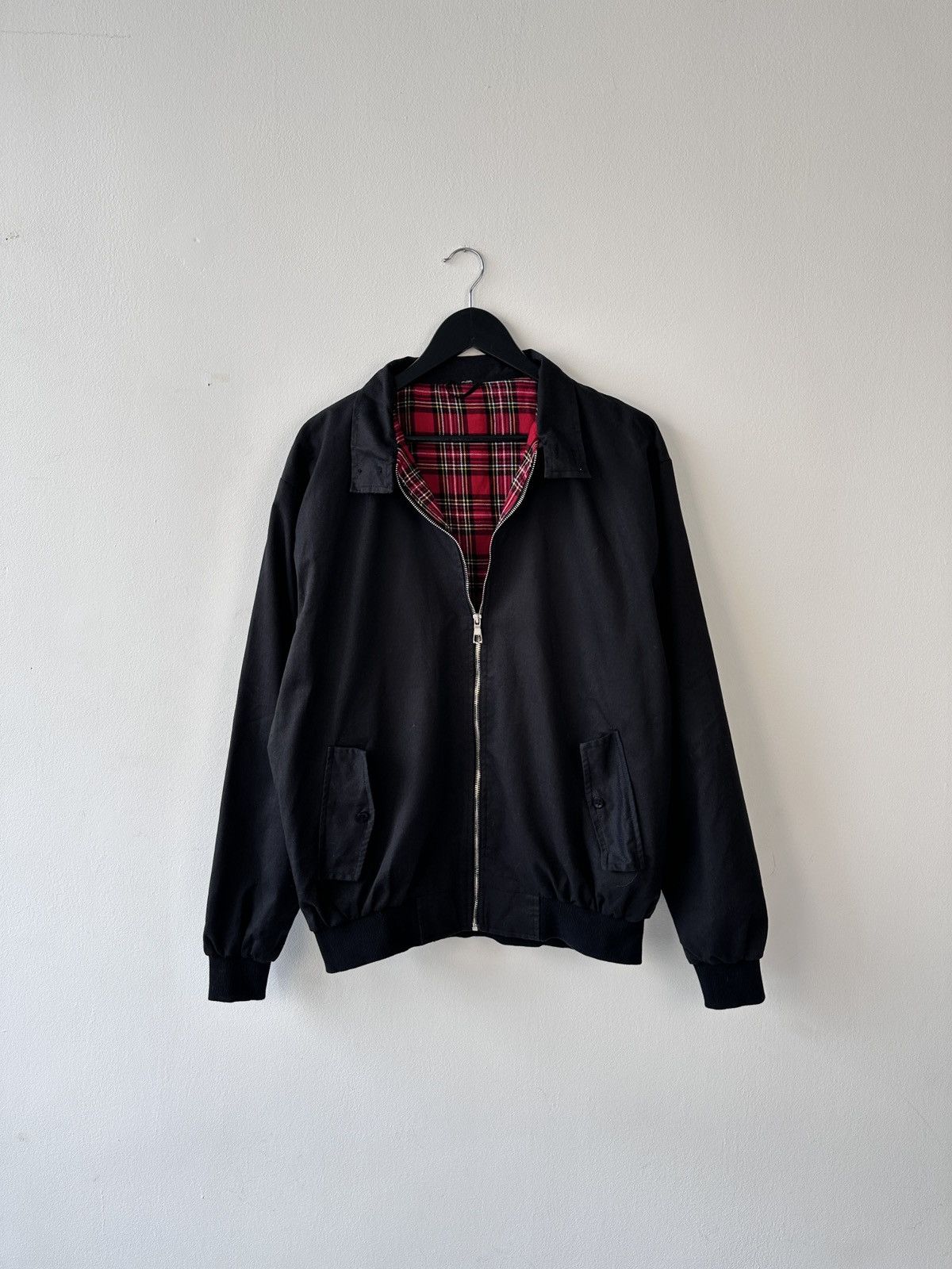 Other Bomber Jacket with Red Plaid Tartan Lining Mod Indie Style Size US XL / EU 56 / 4 - 2 Thumbnail