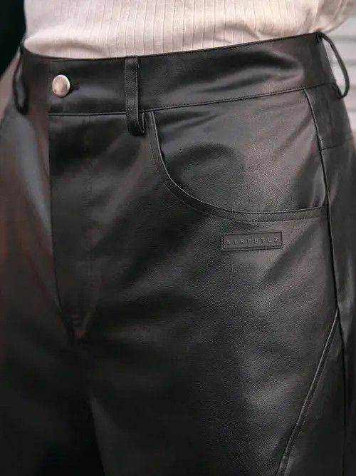 Japanese Brand Vintage RETRO Leather Y2K Pants Size US 30 / EU 46 - 4 Thumbnail