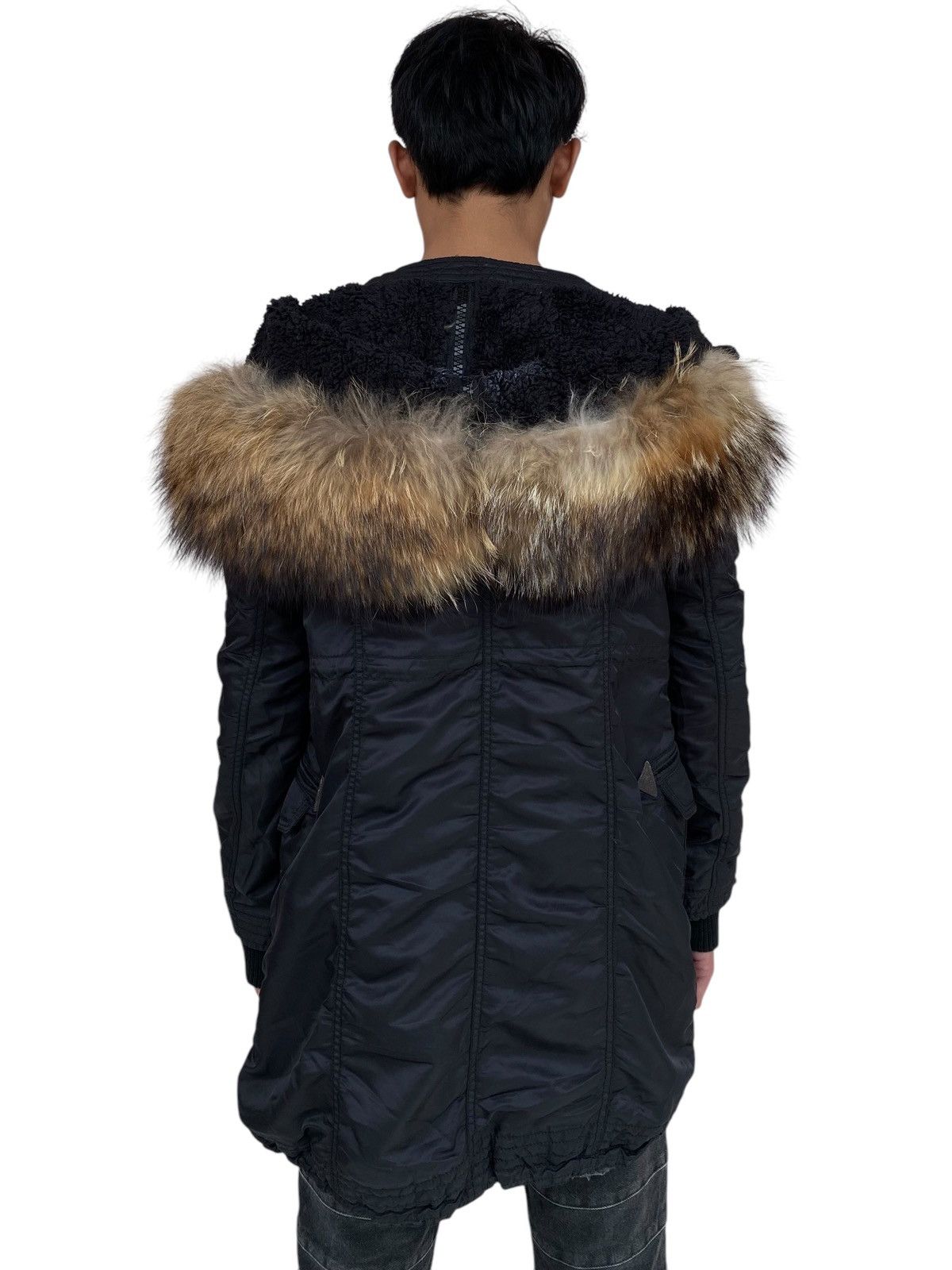 14th Addiction 2000s GOA - Fur Hoodie Apocalypse Jacket Size US M / EU 48-50 / 2 - 2 Thumbnail