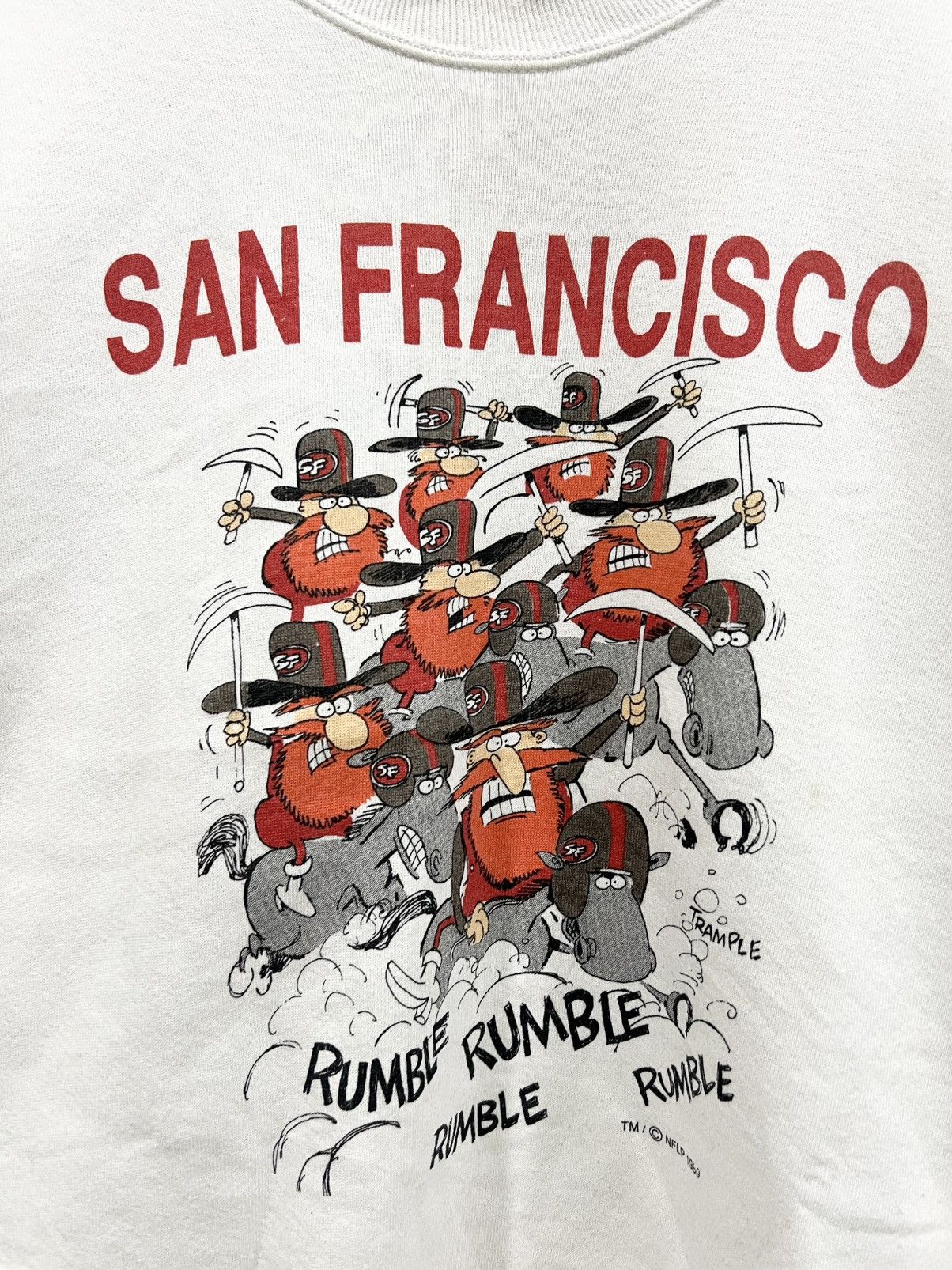 Vintage Vintage San Francisco 49ers Cartoon Crewneck Sweatshirt Size US L / EU 52-54 / 3 - 3 Thumbnail