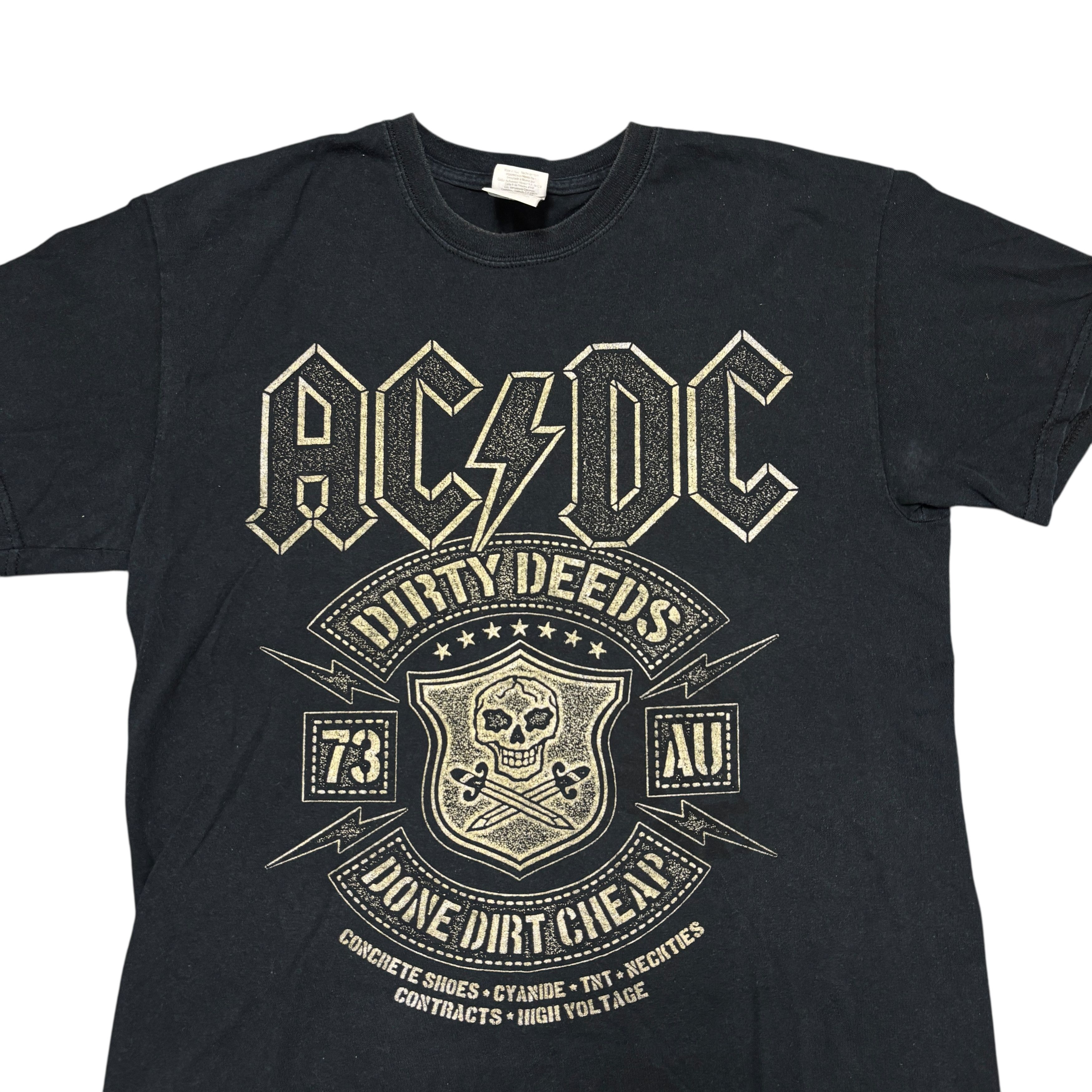 Band Tees Acdc Shirt Black Medium Rock Band Tee Size US M / EU 48-50 / 2 - 2 Thumbnail