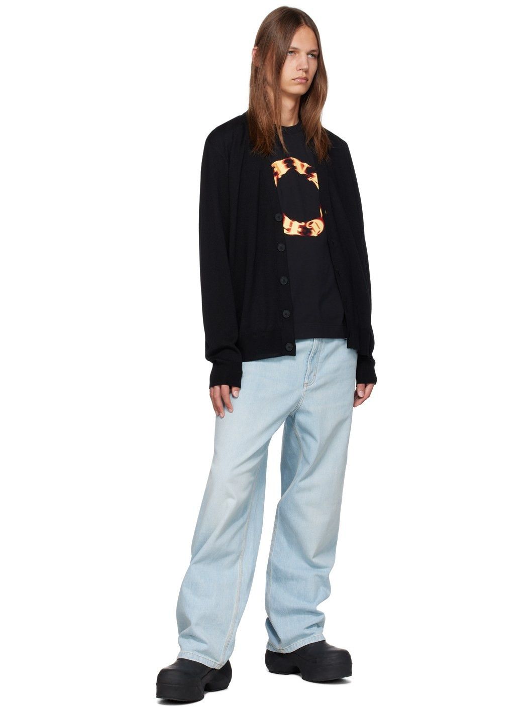 Givenchy o1gr1nt0125 Oversized Fit T-Shirt in Black Size US XXL / EU 58 / 5 - 2 Thumbnail