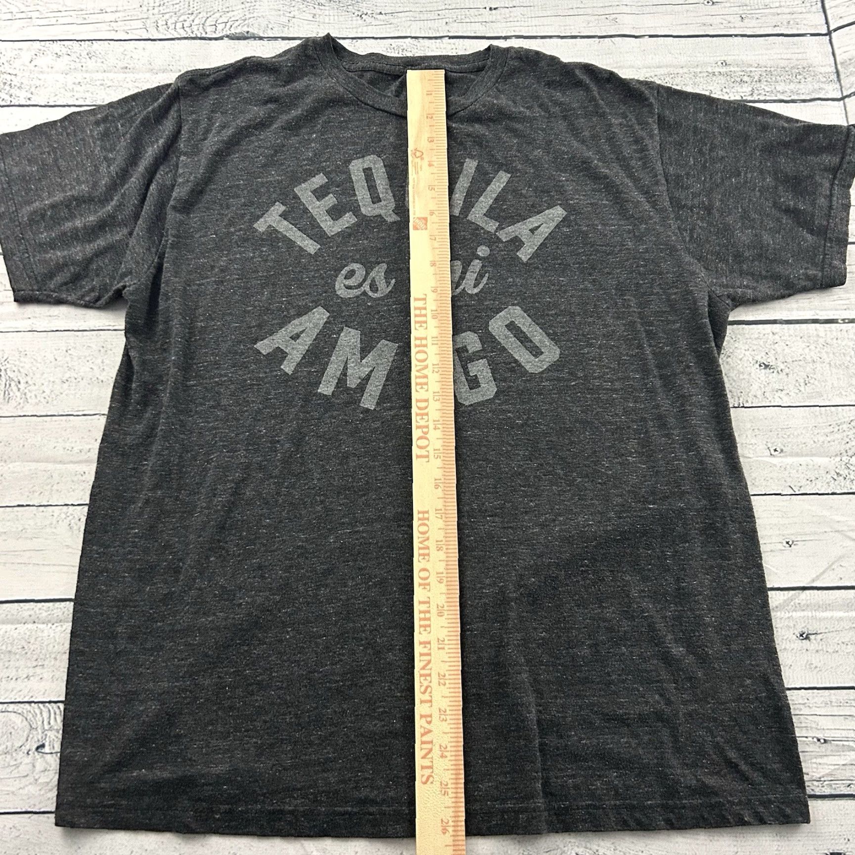 Vintage Buy Me Brunch Tequila Es Mi Amigo Short Sleeve T Shirt Men's Large Gray Size US L / EU 52-54 / 3 - 3 Thumbnail