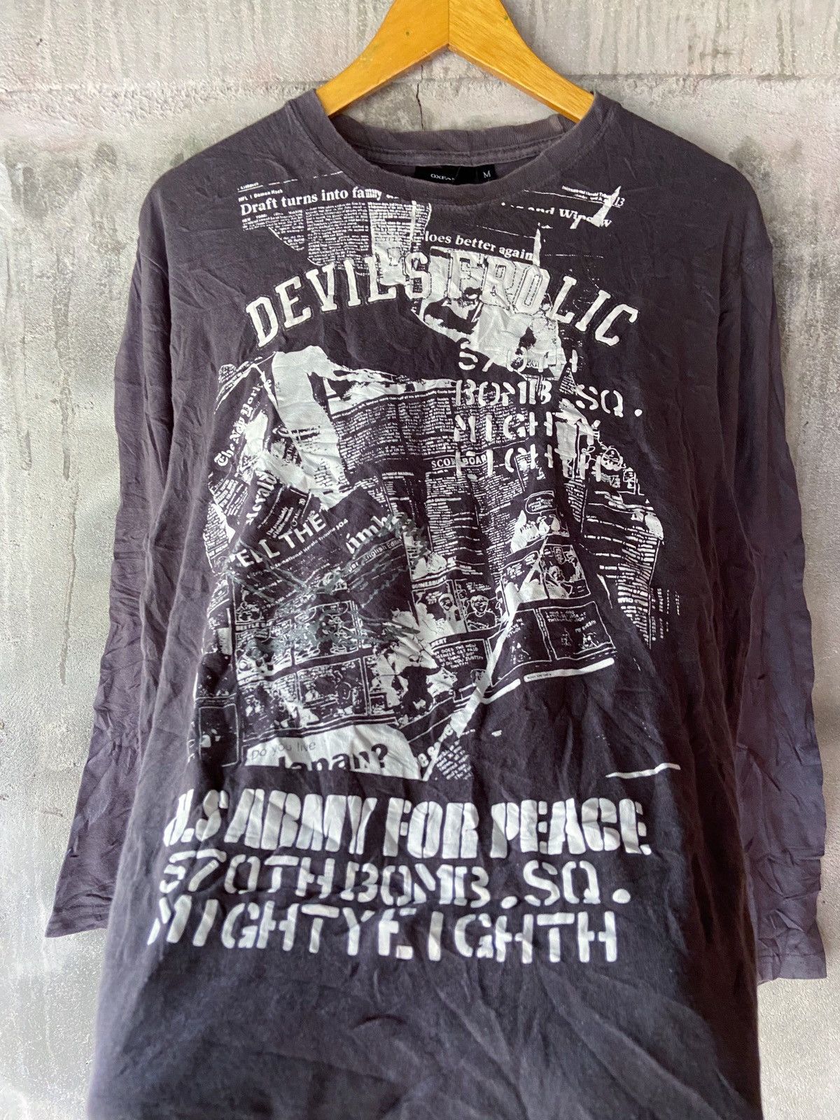 Japanese Brand OXFAM DEVILS FROLIC NIGHTY FIGHTH LONG SLEEVE Size US M / EU 48-50 / 2 - 2 Thumbnail