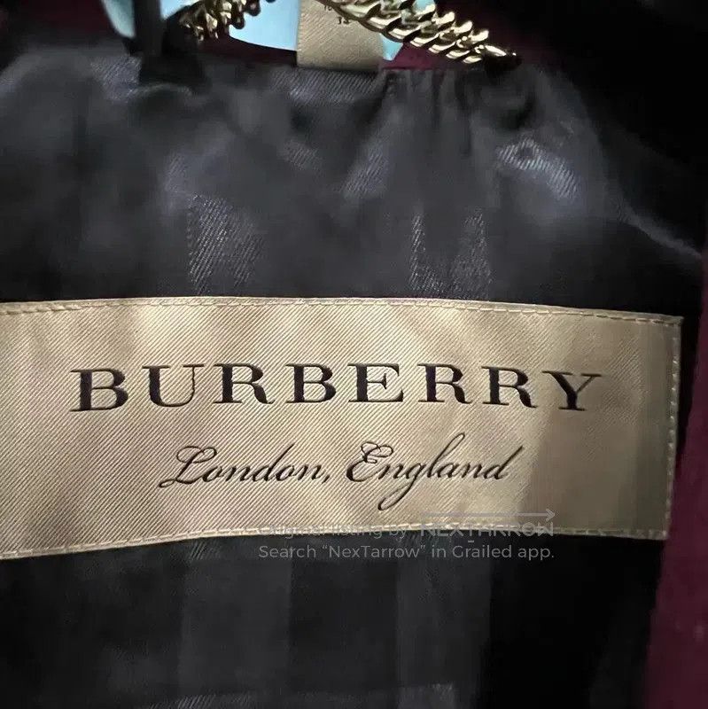 Burberry Burberry Pink Cotton Mid-Length Coat for Women. Size M / US 6-8 / IT 42-44 - 4 Thumbnail