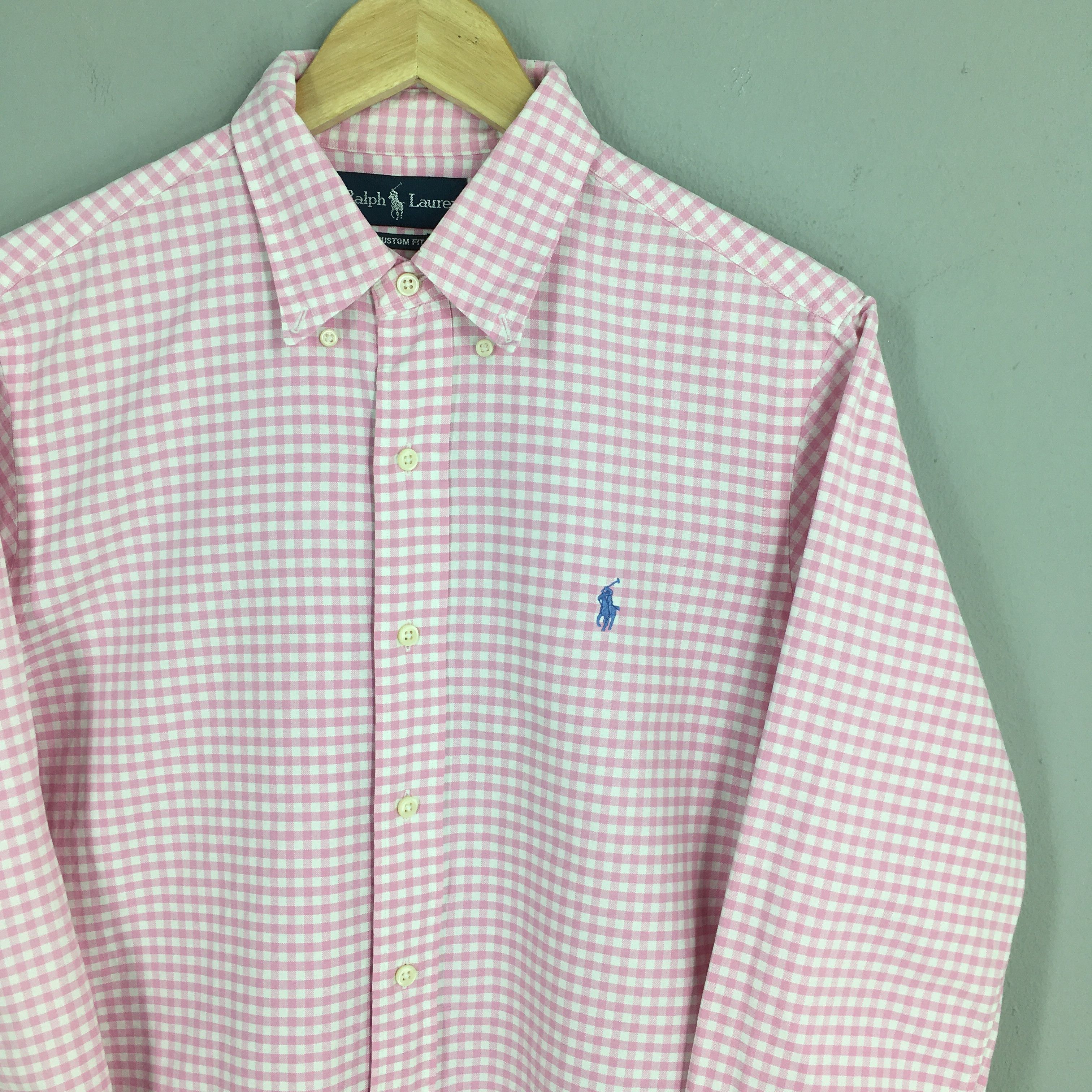 Ralph Lauren Vintage Ralph Lauren Pink Checkered Shirt Medium Size US M / EU 48-50 / 2 - 2 Thumbnail