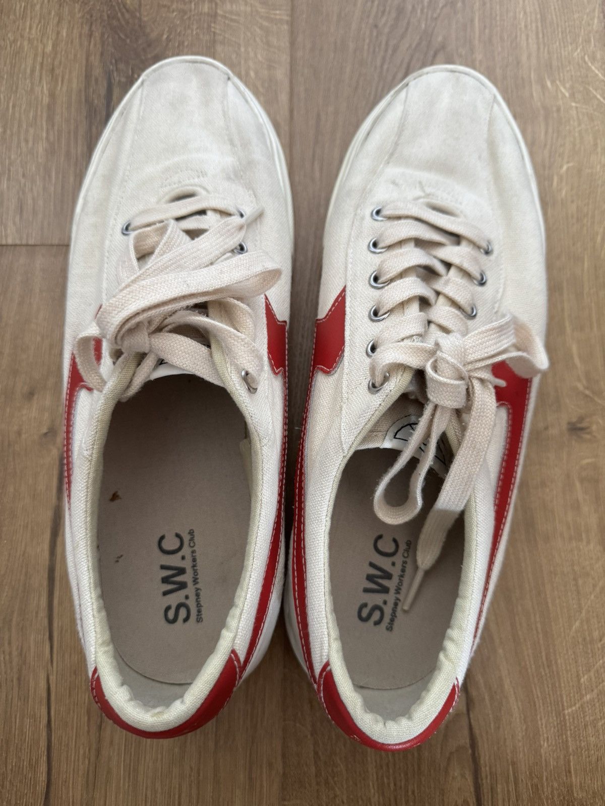 Stepney Workers Club STEPNEY WORKERS CLUB DELLOW S-STRIKE CUP CANVAS SNEAKER Size US 11.5 / EU 44-45 - 7 Thumbnail