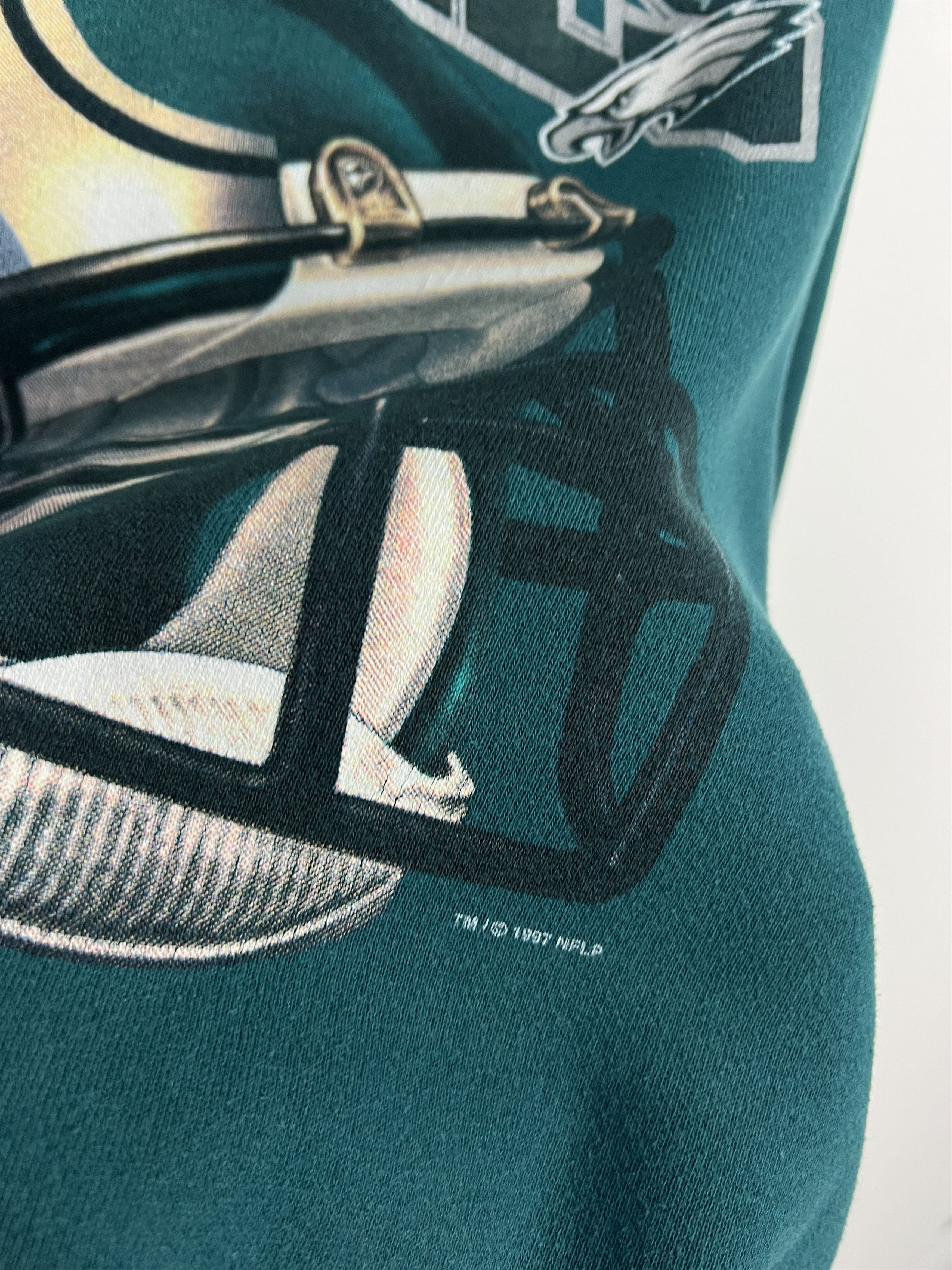 Lee Philadelphia Eagles NFL Sweatshirt Crewneck Over Print Size US XL / EU 56 / 4 - 4 Thumbnail