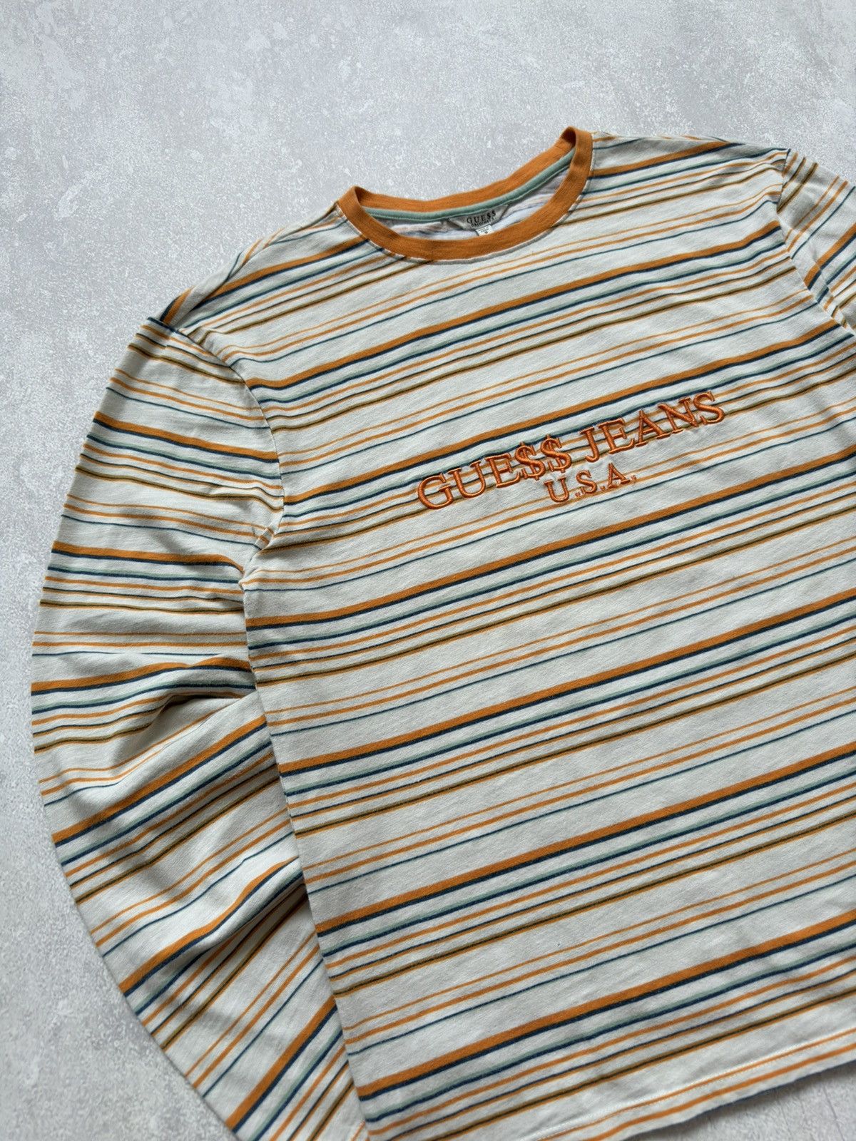 A$AP Rocky × Guess Rare Asap Rocky x Guess Rap Style Striped Shirt Long Sleeve Size US S / EU 44-46 / 1 - 3 Thumbnail