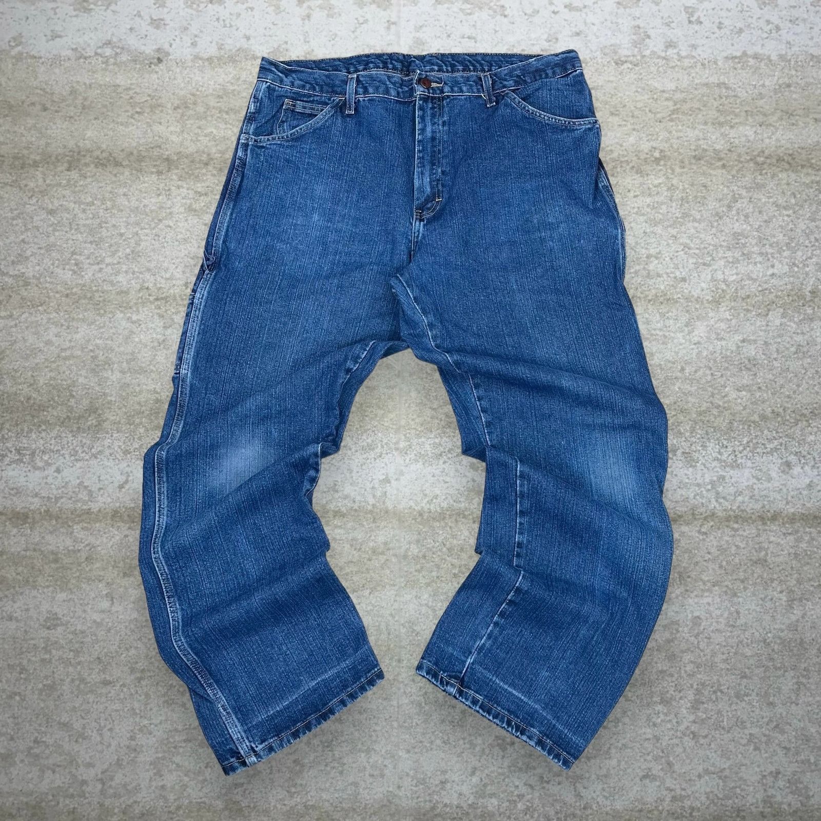Dickies Vintage 90s Dickies Carpenter Jeans 38x32 Baggy Dark Wash Size US 38 / EU 54 - 2 Thumbnail