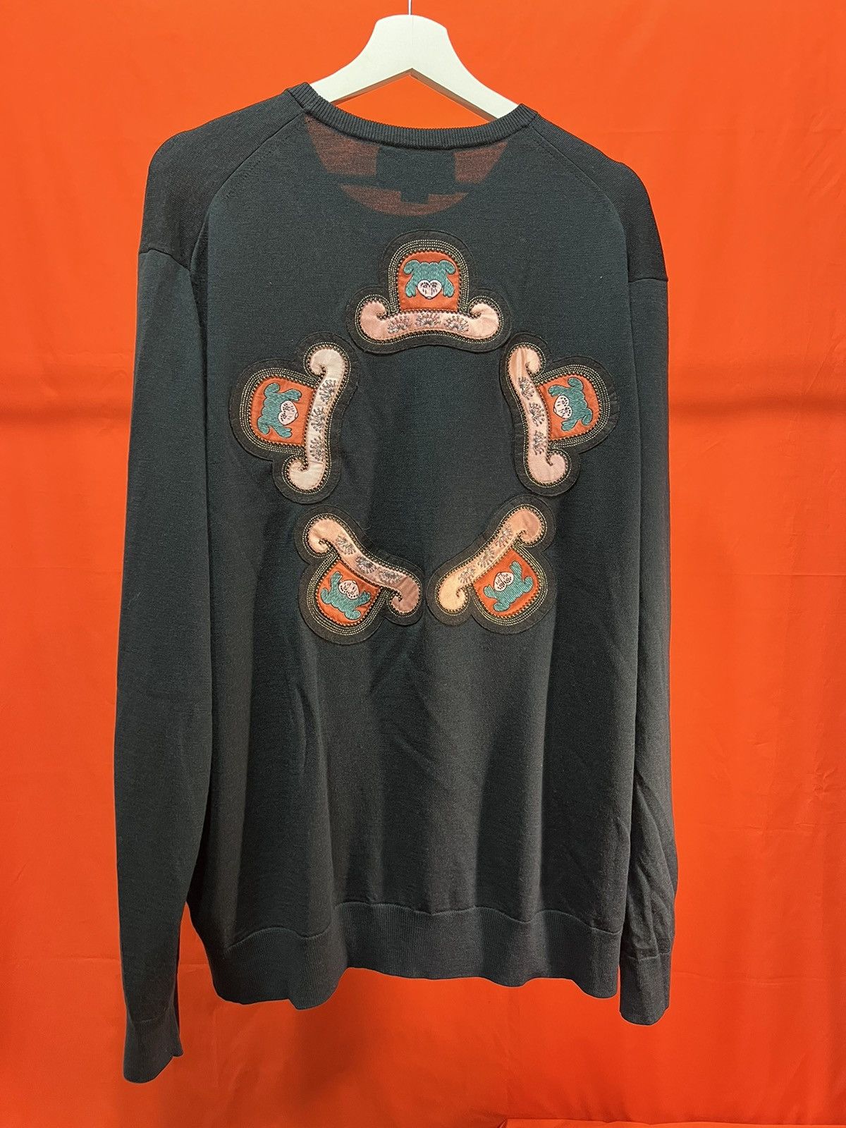 image of Gucci Magique Bottle Green Pull, It 52, Men's (Size Large)