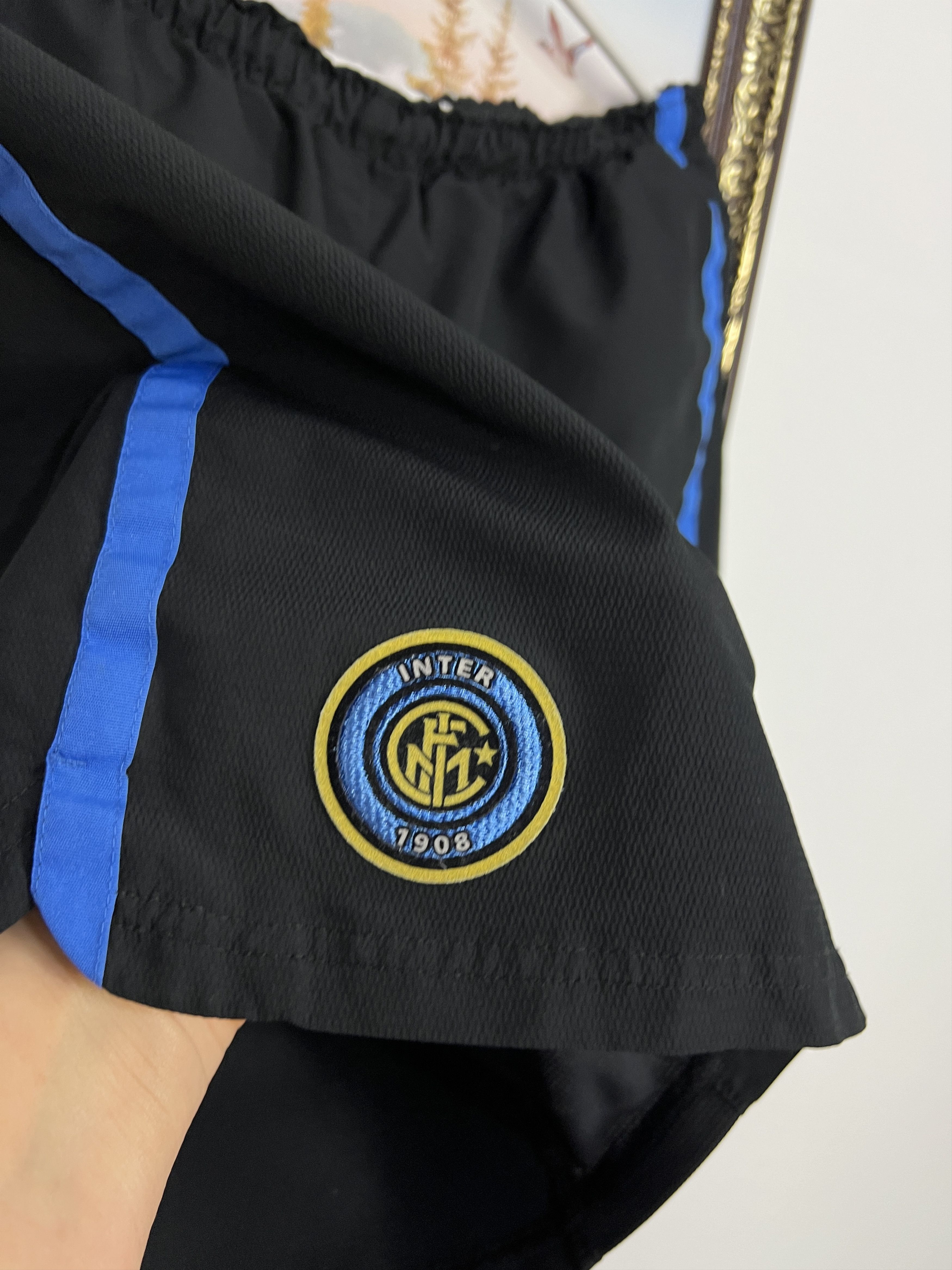 Nike Vintage 2000's Inter Milan Football Athletic Shorts Rare Size US 32 / EU 48 - 4 Thumbnail