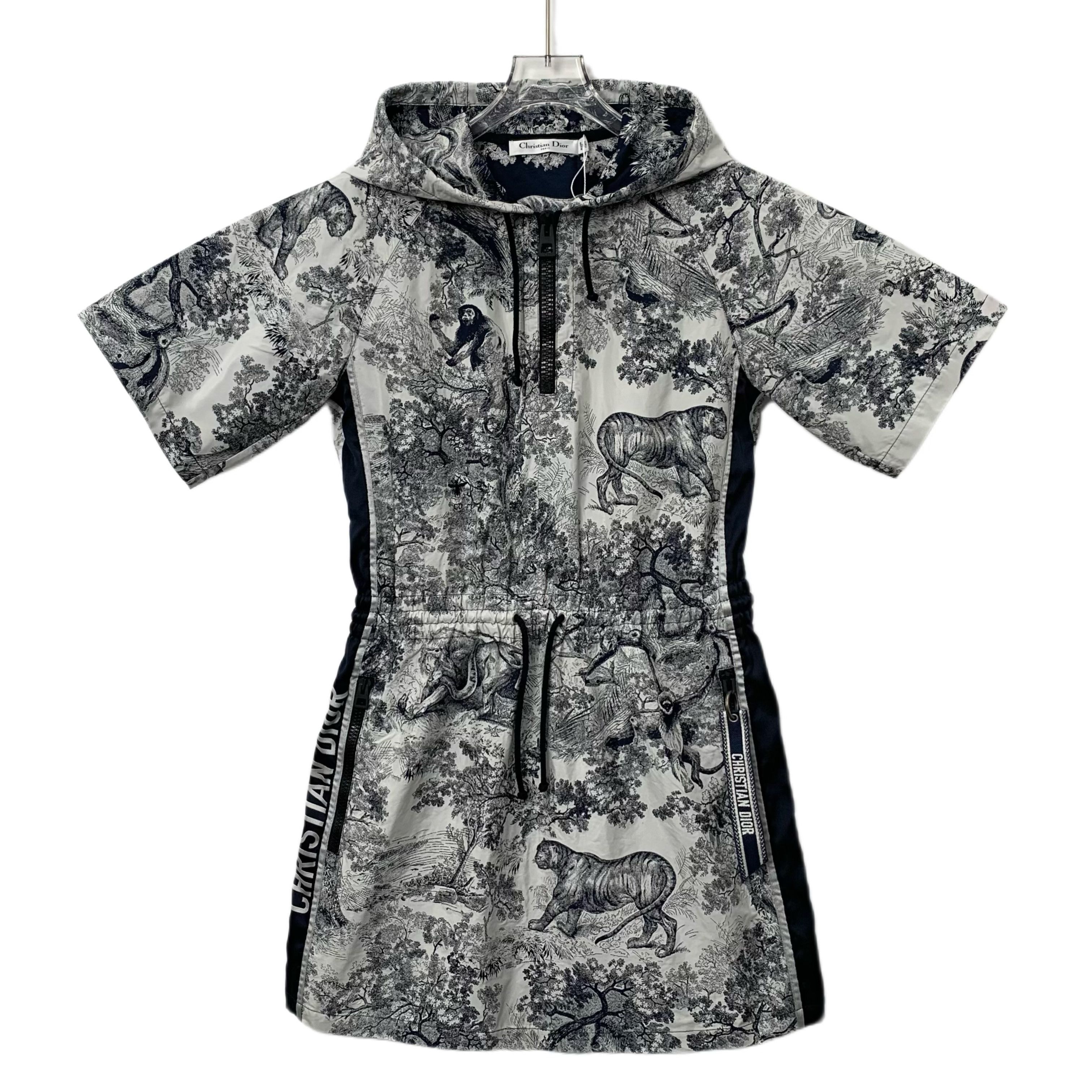 Dior Dior Dress – Jungle Print Half-Zip Hoodie (Size XS) Size XS / US 0-2 / IT 36-38 - 1 Thumbnail