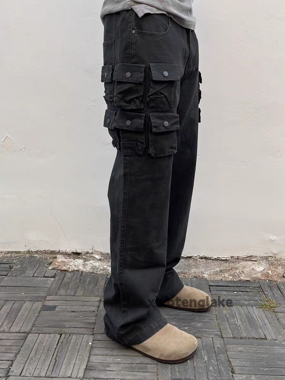 Designer × Japanese Brand × Vintage Utility tactical punk grunge bootcut cargo flared pants Size US 34 / EU 50 - 6 Thumbnail