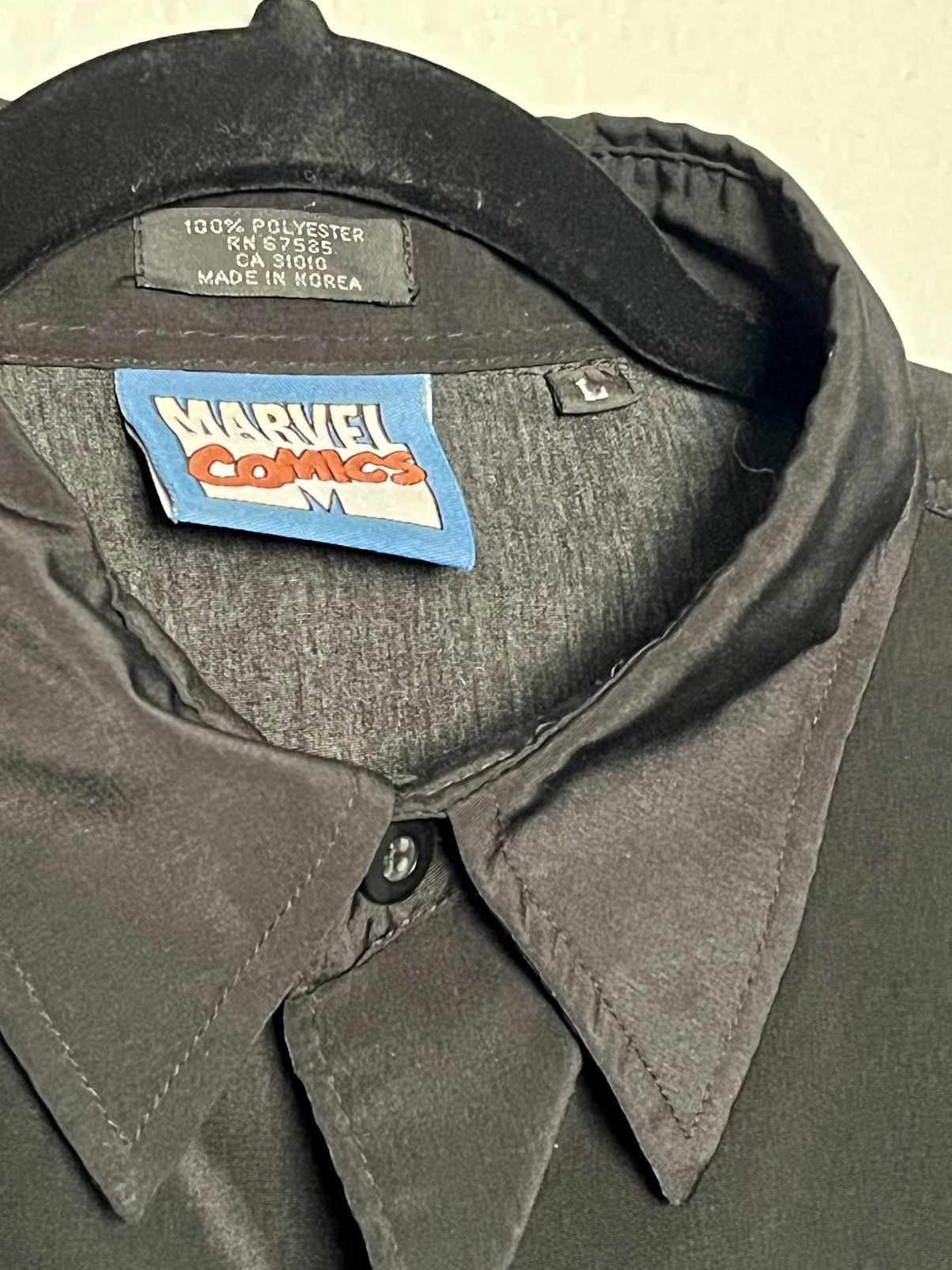 Marvel Comics 2002 Marvel Comics CAPTAIN AMERICA shirt, Black, Vintage Size US L / EU 52-54 / 3 - 4 Thumbnail