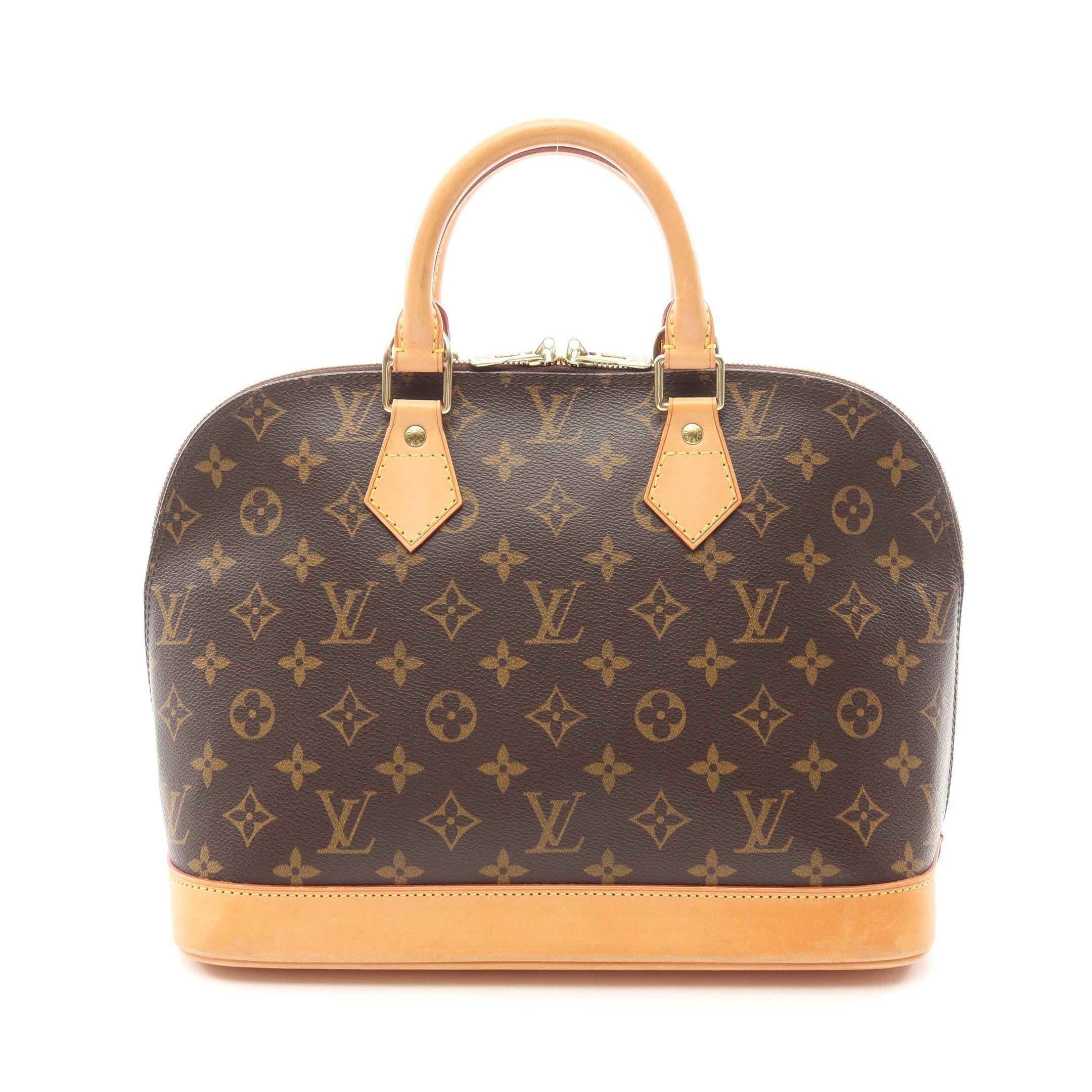 Louis Vuitton Louis Vuitton Alma Pm Monogram Handbag Leather Brown Size ONE SIZE - 1 Thumbnail