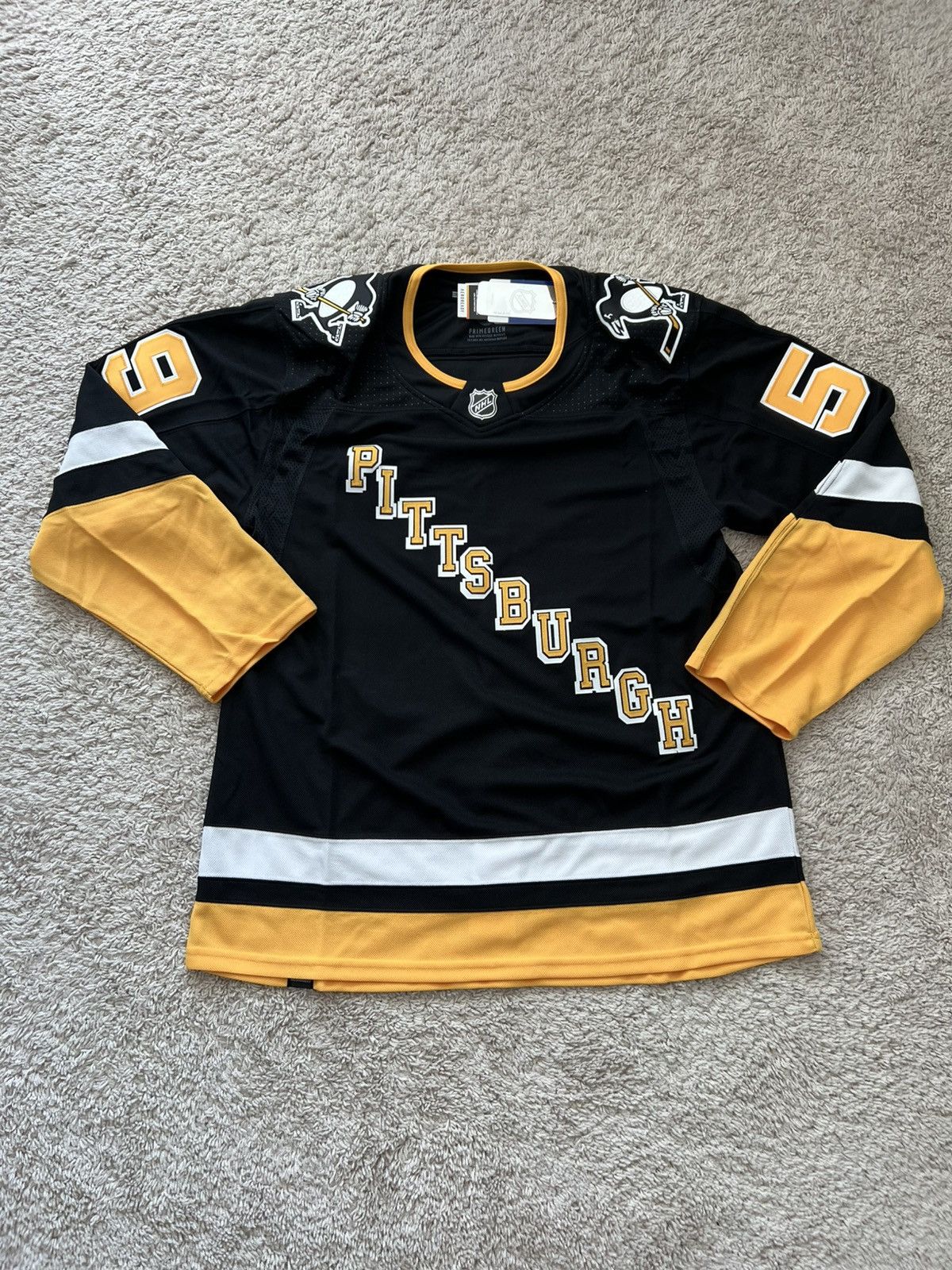 Adidas Adidas Authentic Jake Guentzel Pittsburgh Penguins Jersey Size US XL / EU 56 / 4 - 4 Thumbnail