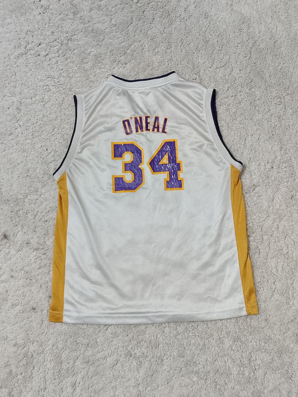 NBA × Reebok × Vintage 🏀Vintage Reebok Lakers Shaquille O'Neal Basketball Jersey ⛹ Size US XL / EU 56 / 4 - 6 Thumbnail