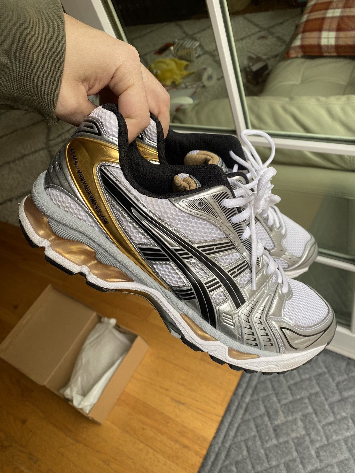 Asics ASICS Gel-Kayano 14 White/Pure Gold | Grailed