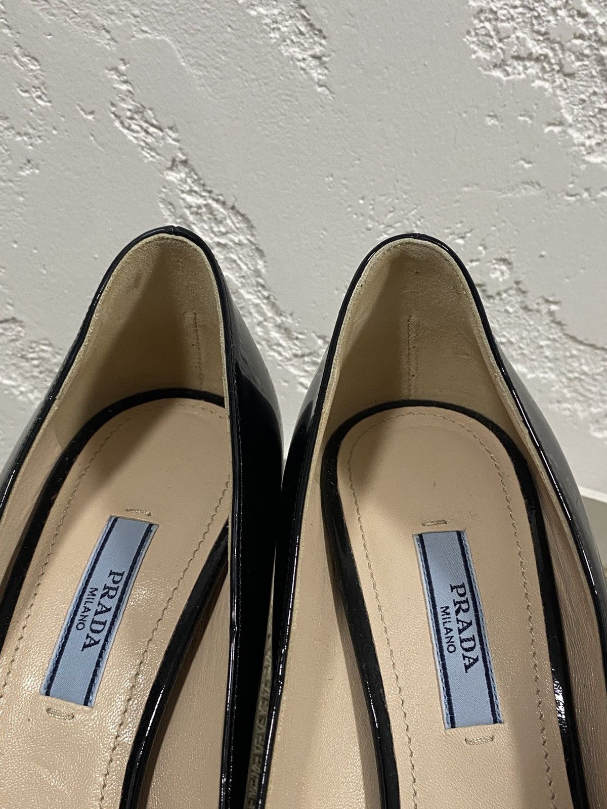 Prada Prada Black Patent Leather Heels Size: 37.5 Size US 7.5 / IT 37.5 - 4 Thumbnail