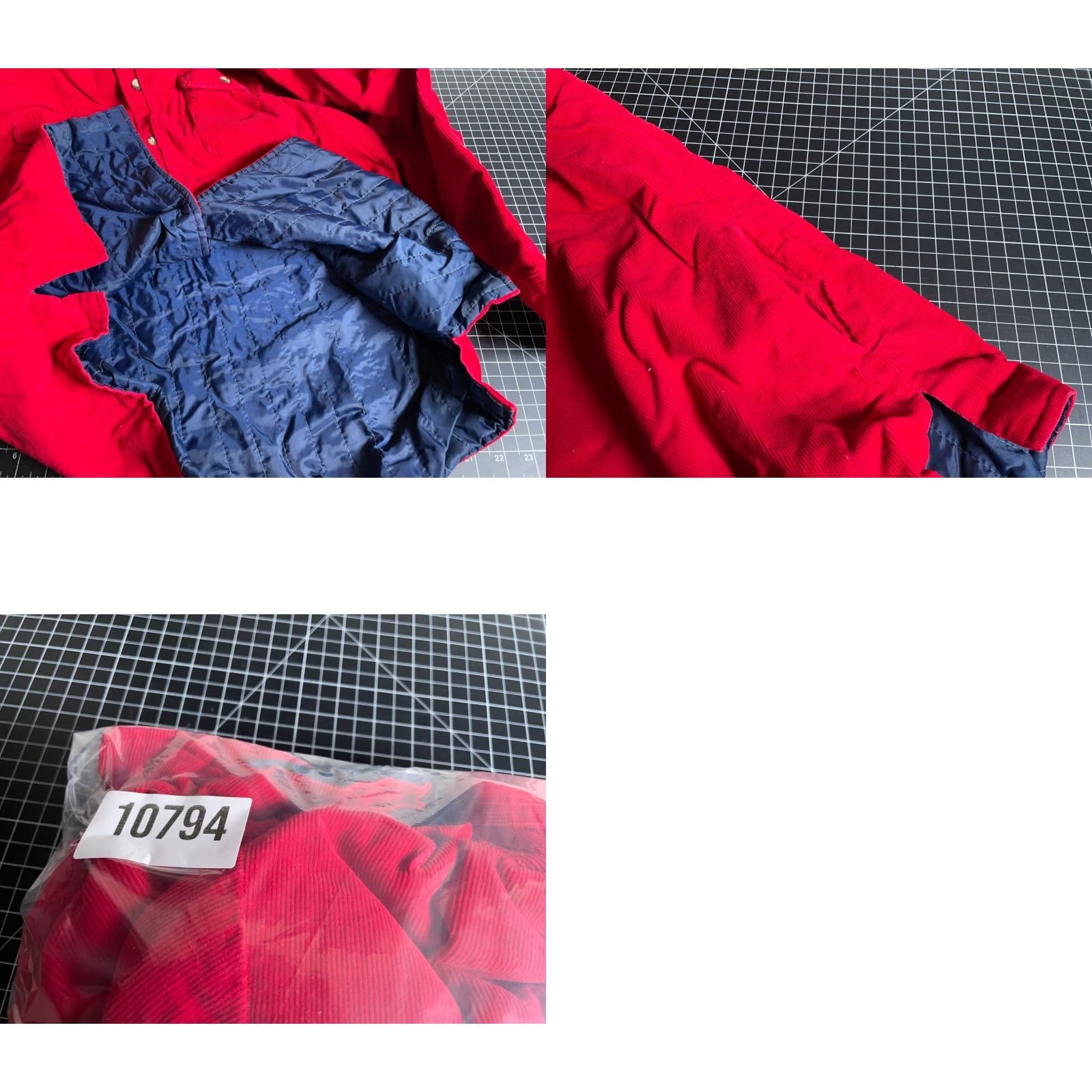 Vintage VINTAGE St. John's Bay Corduroy Shirt Jacket Men's Medium Red Quilted Lined Shacket 90s Grunge Retro Casual Workwear Pockets Size US M / EU 48-50 / 2 - 9 Thumbnail