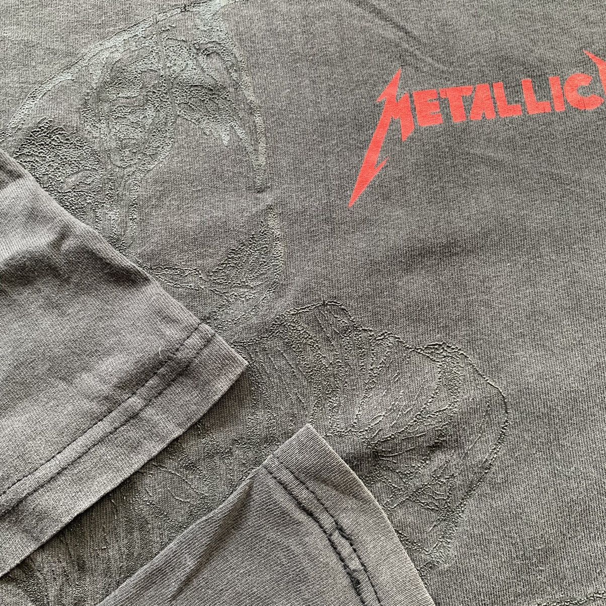Band Tees × Metallica × Vintage Vintage Metallica 1992 Pushead Snake AOP Black Album Tee Size US L / EU 52-54 / 3 - 6 Thumbnail
