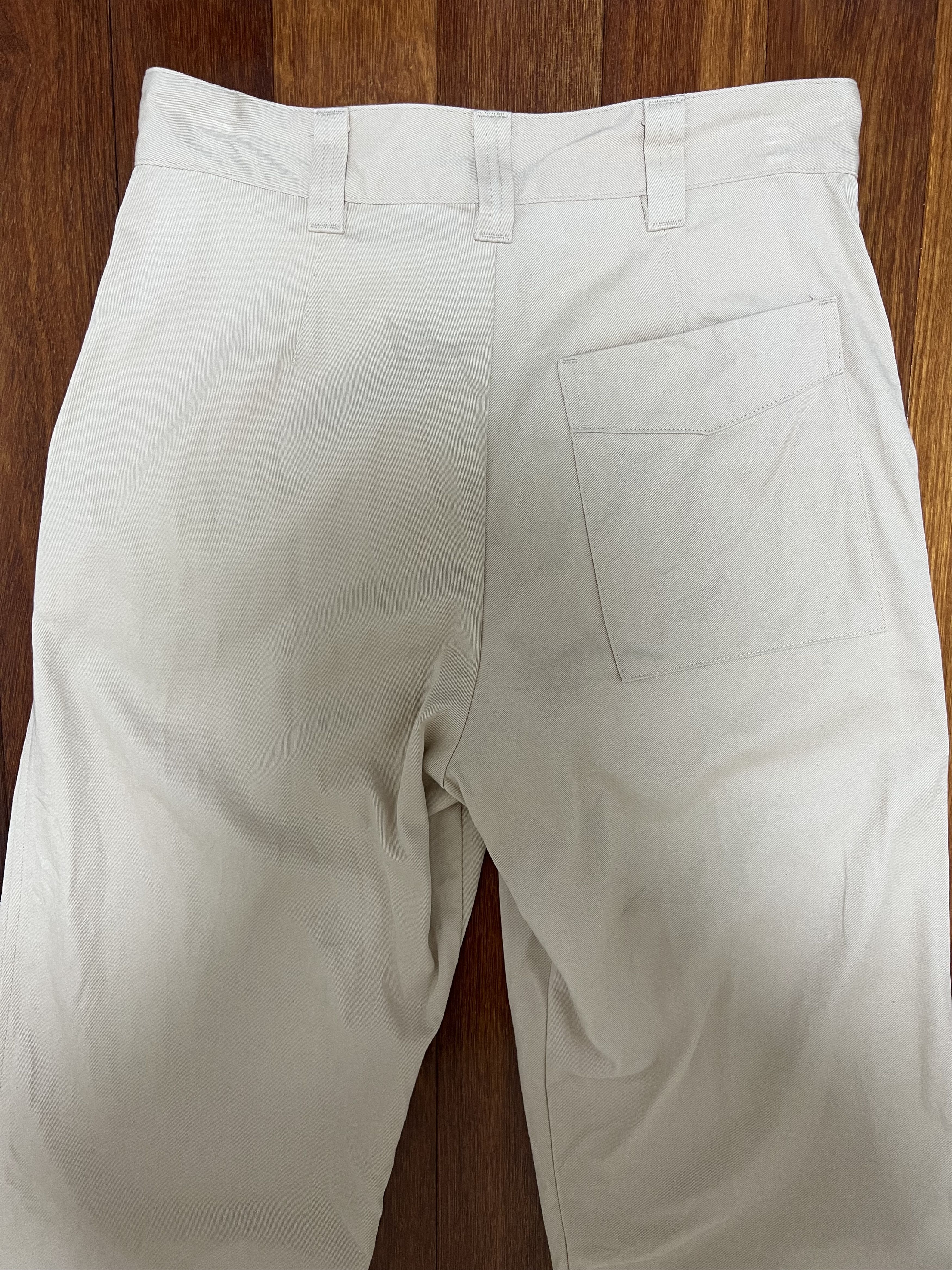 Other 💚 Thom Morison Wide Classic Pant Ecru Small NEW Size US 32 / EU 48 - 4 Thumbnail